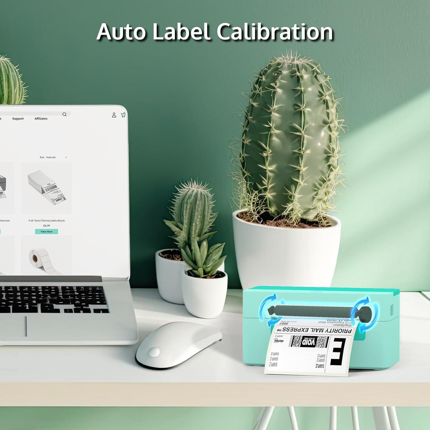 Impresora de Etiquetas Térmicas OFFNOVA 4B-2054N Verde 10x15 cm