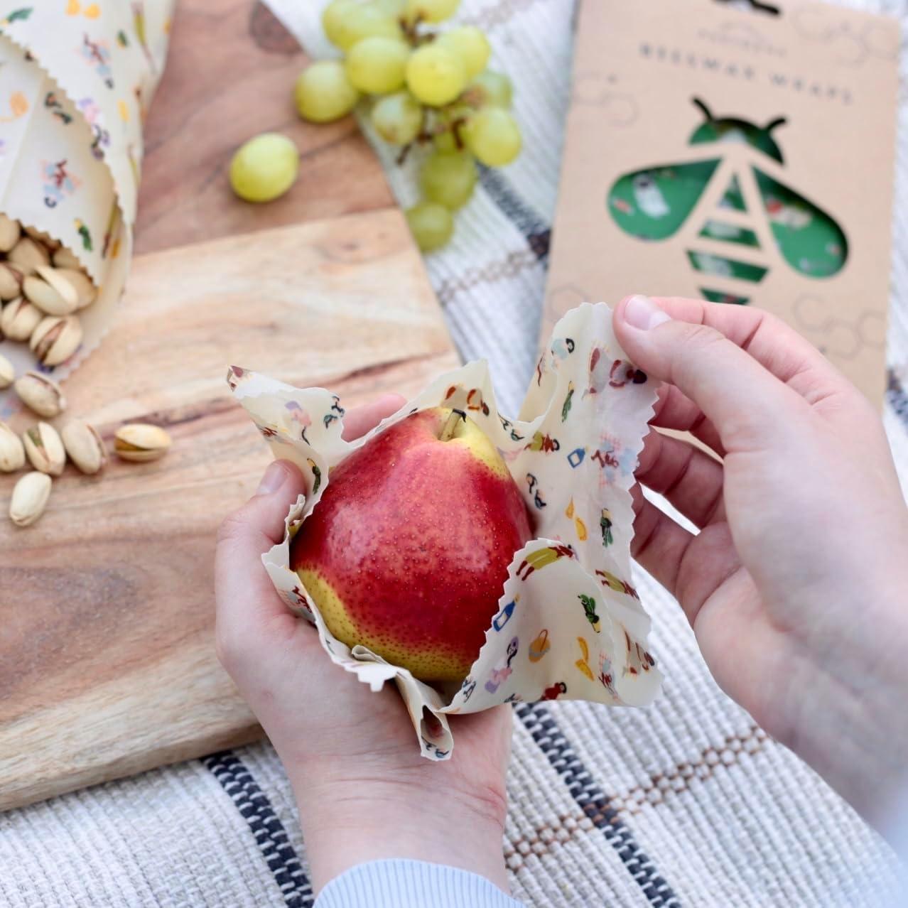 Envolturas de Cera de Abeja Parfórna - Reutilizables 3 Tamaños Ecológicas