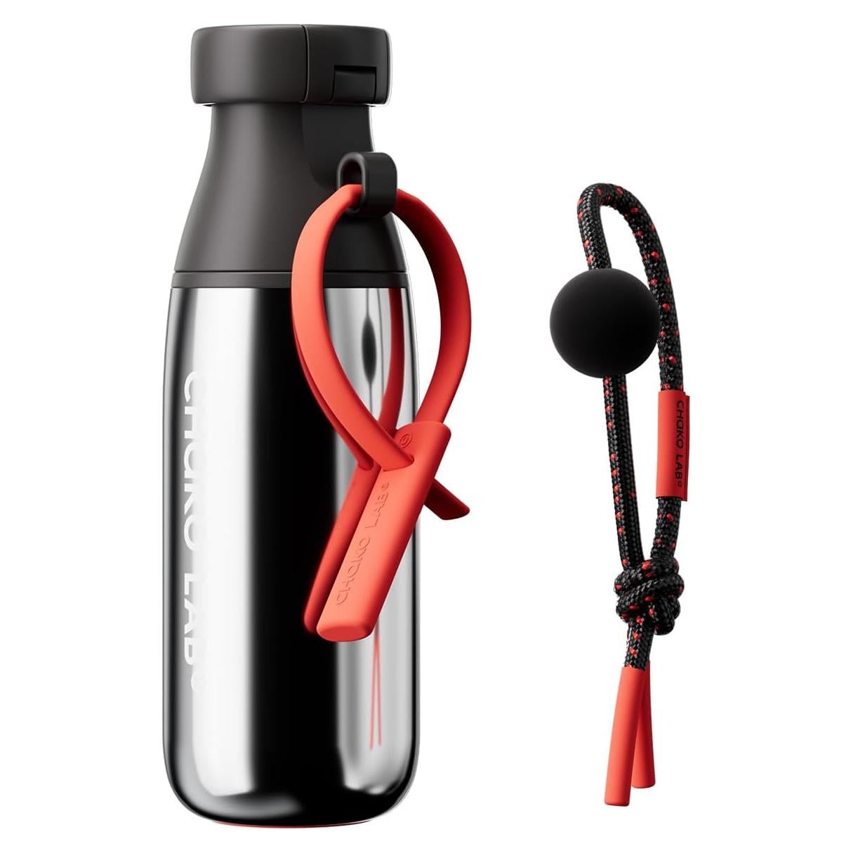 Botella de Agua Aislada CHAKO LAB 0.5L Chocolate Oscuro