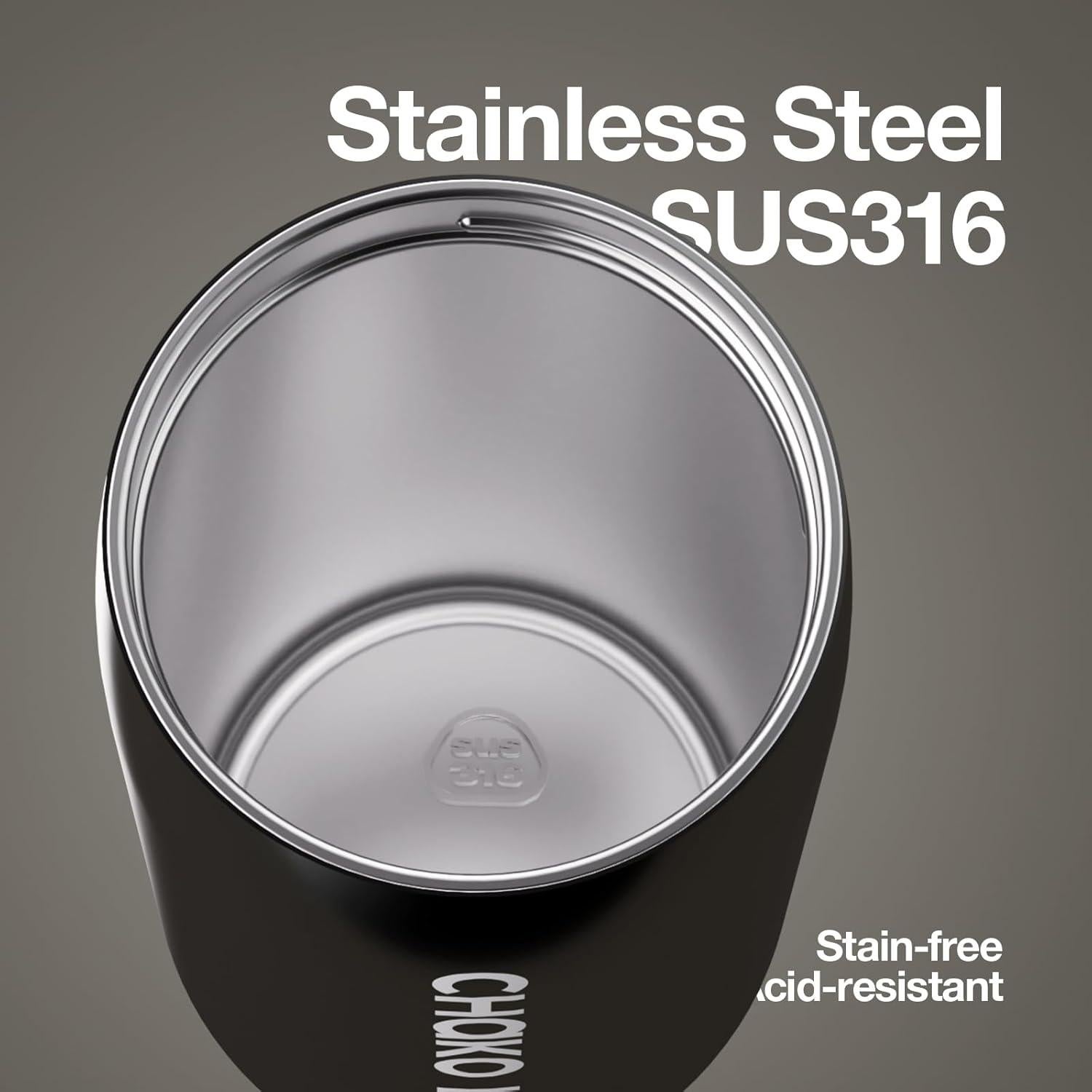 Botella de Agua Aislada CHAKO LAB 0.5L Chocolate Oscuro