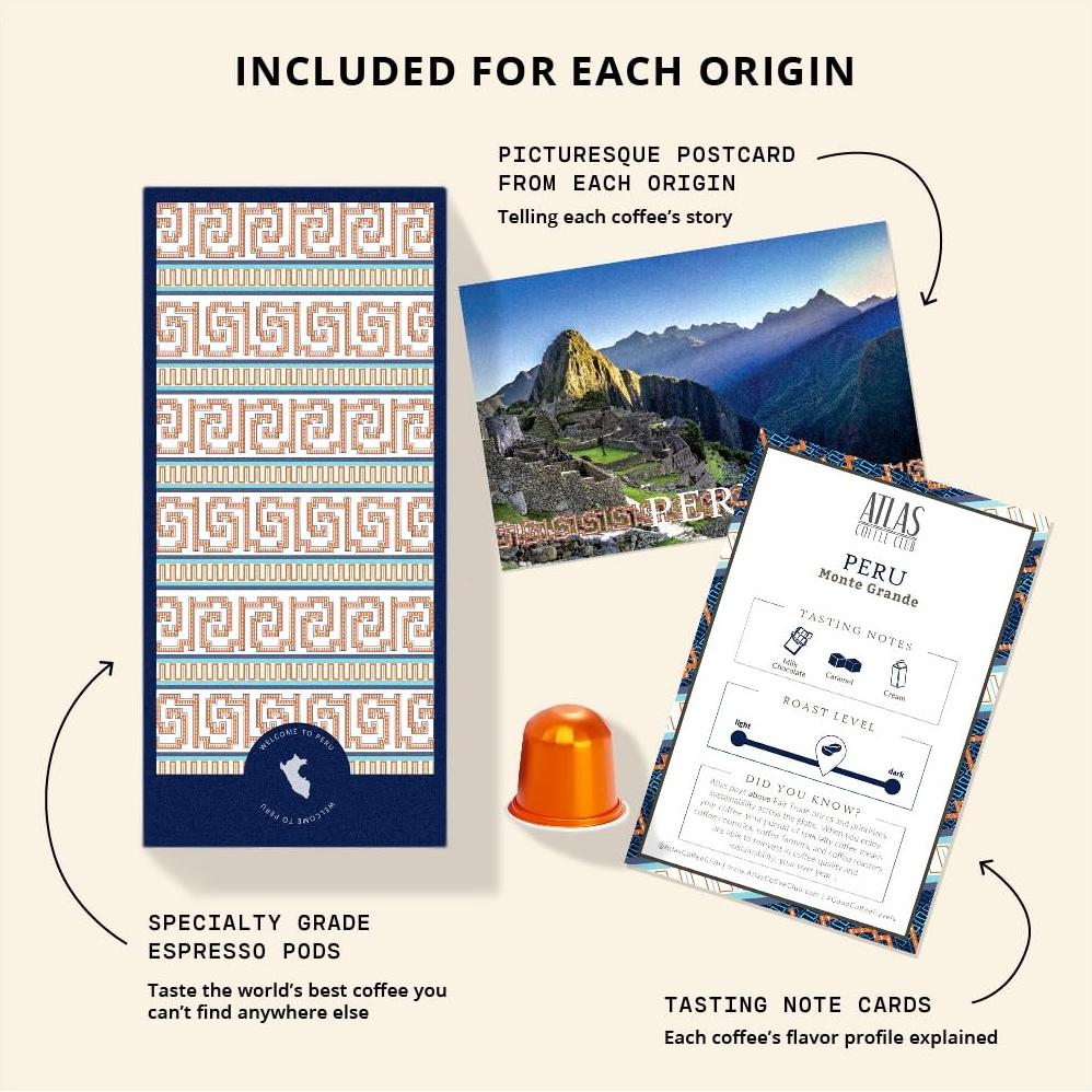 Cápsulas de Café Espresso Atlas Coffee Club 40 Unidades Tostado Medio