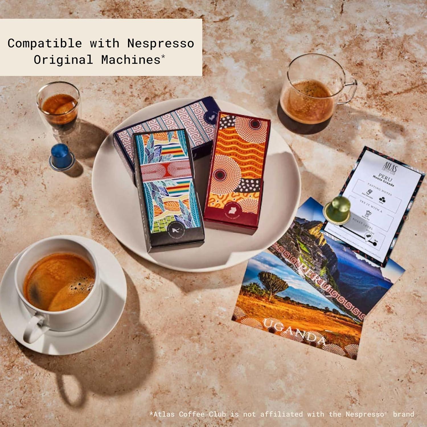 Cápsulas de Café Espresso Atlas Coffee Club 40 Unidades Tostado Medio