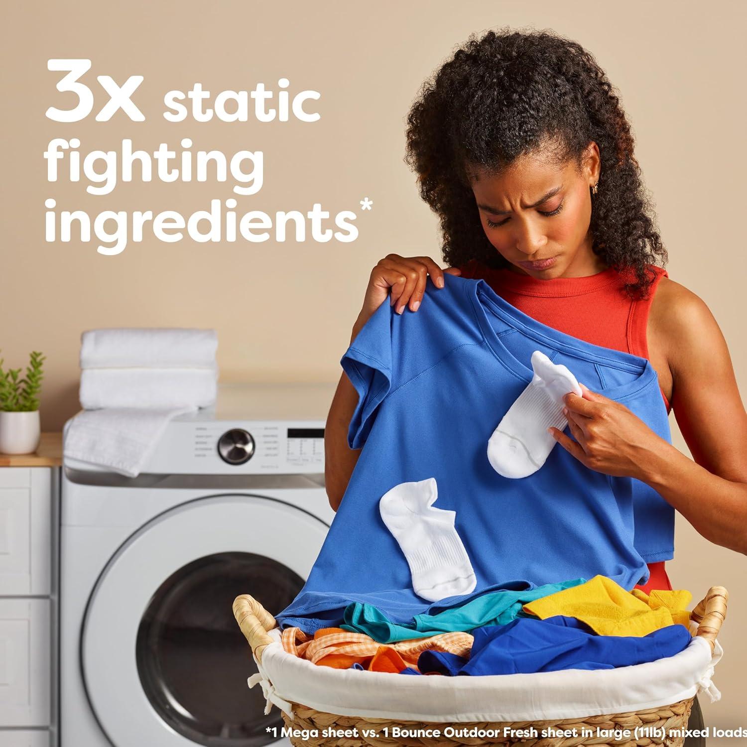 Hojas Mega para Secadora Bounce Brisa Fresca 130 Unidades