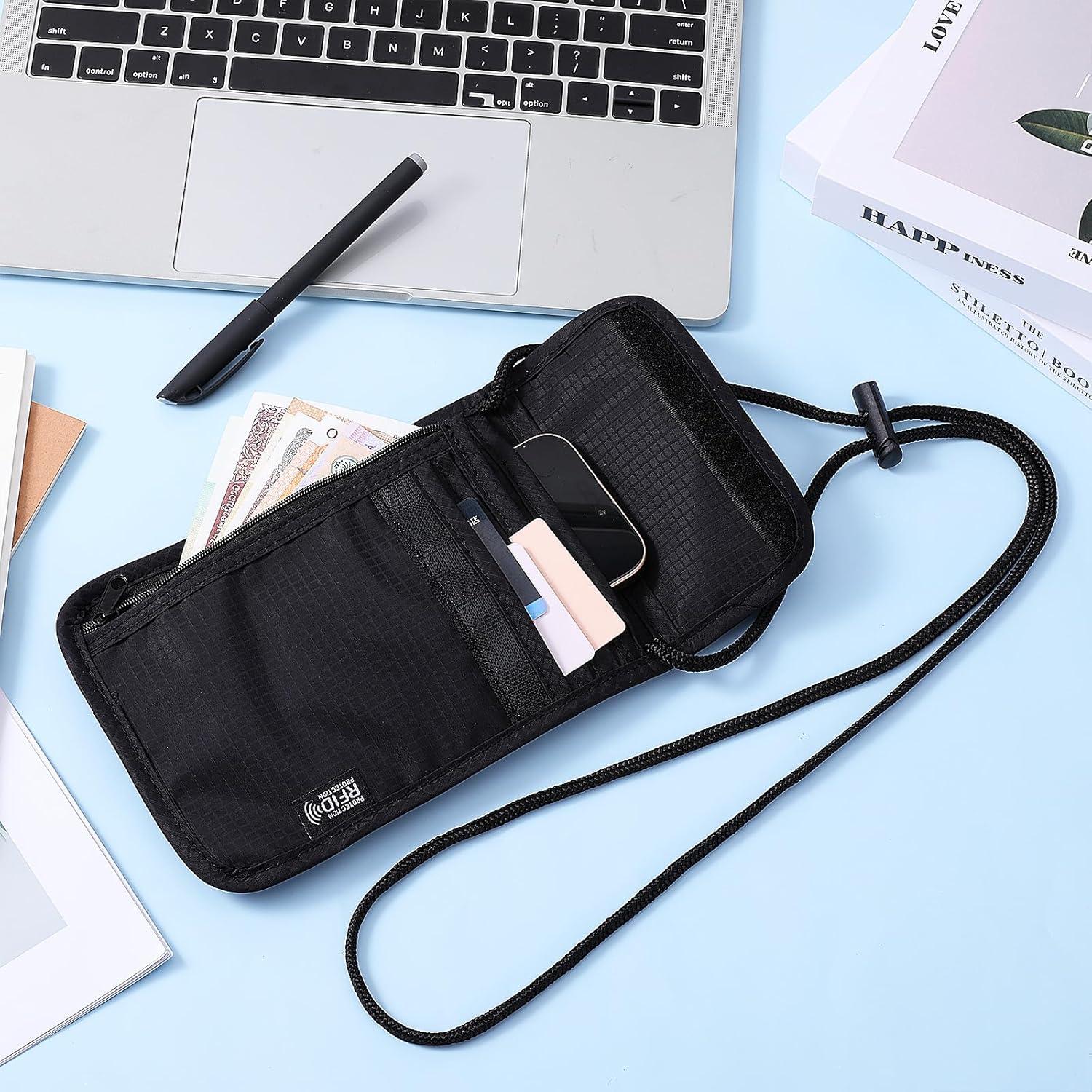 Portafolio de Cuello con Bloqueo RFID Bruislard Negro