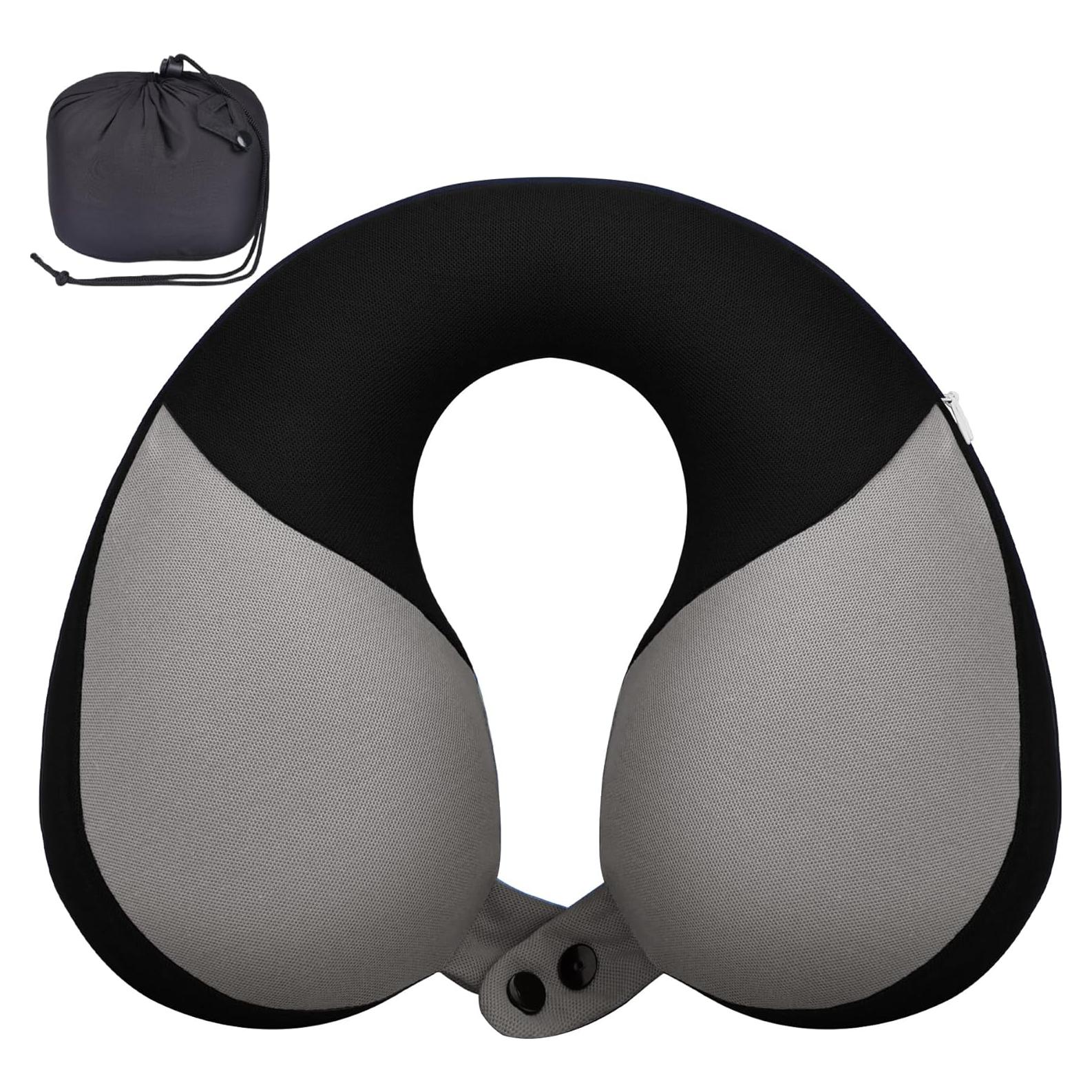 Almohada de Viaje COOLBEBE para Niños - Soporte Cuello Negro