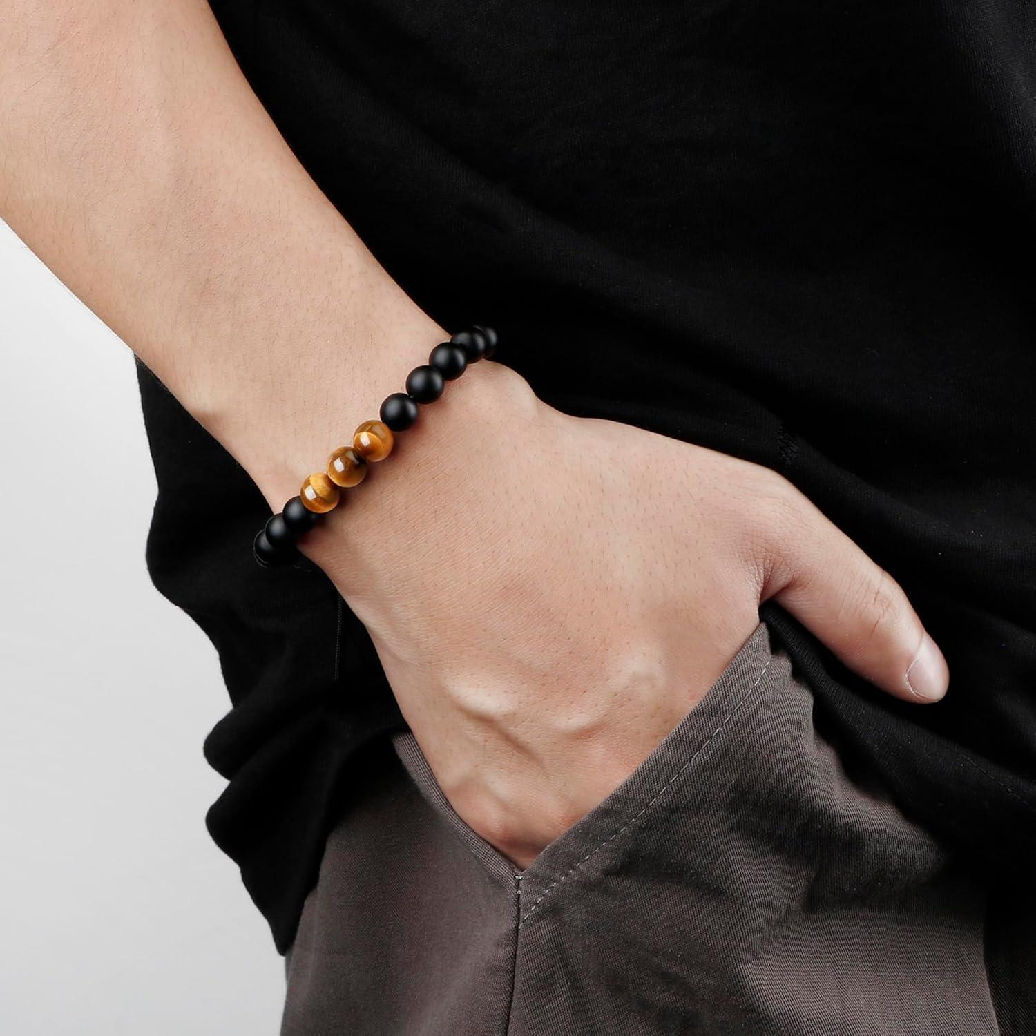 Pulsera de Ojo de Tigre para Hombres - Regalo Ideal