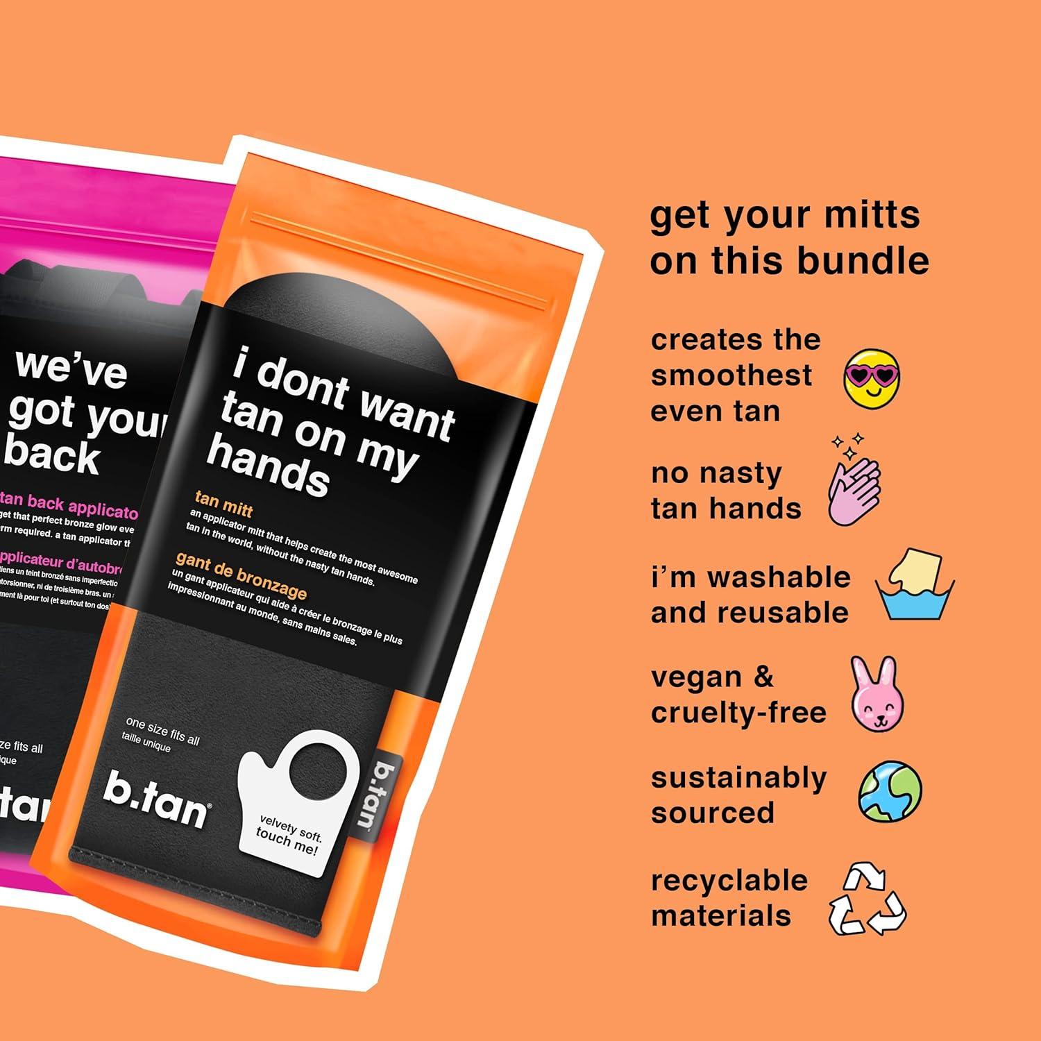 Kit de Aplicador de Autobronceador b.tan para Espalda y Cuerpo