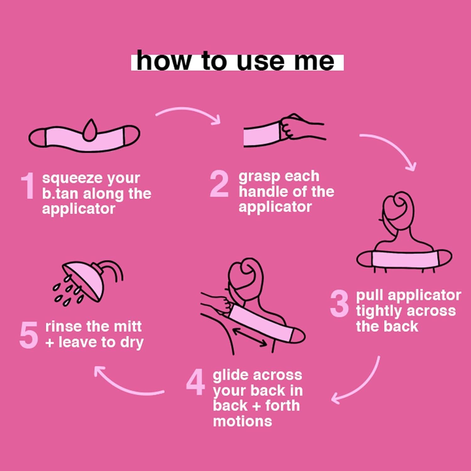 Kit de Aplicador de Autobronceador b.tan para Espalda y Cuerpo