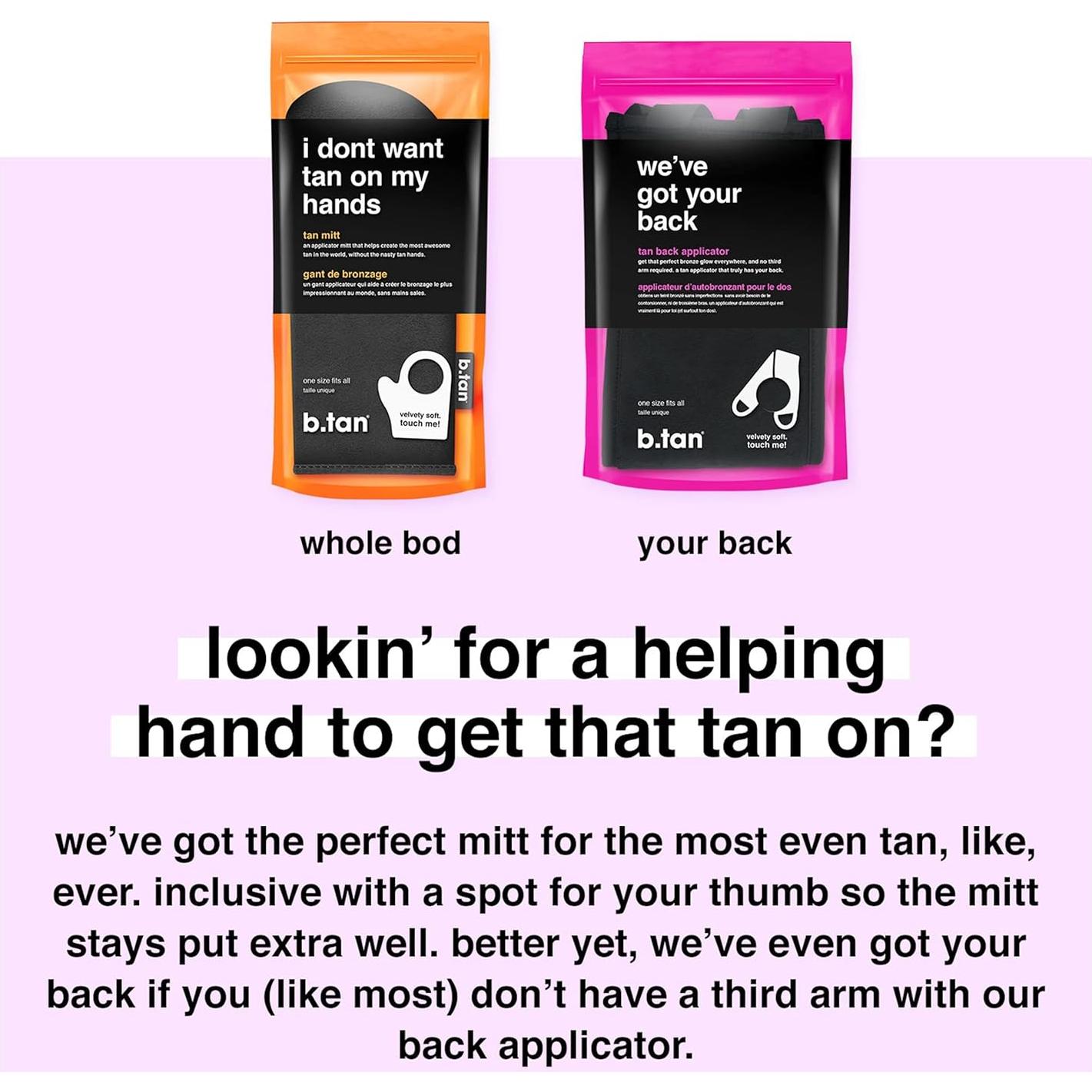 Kit de Aplicador de Autobronceador b.tan para Espalda y Cuerpo