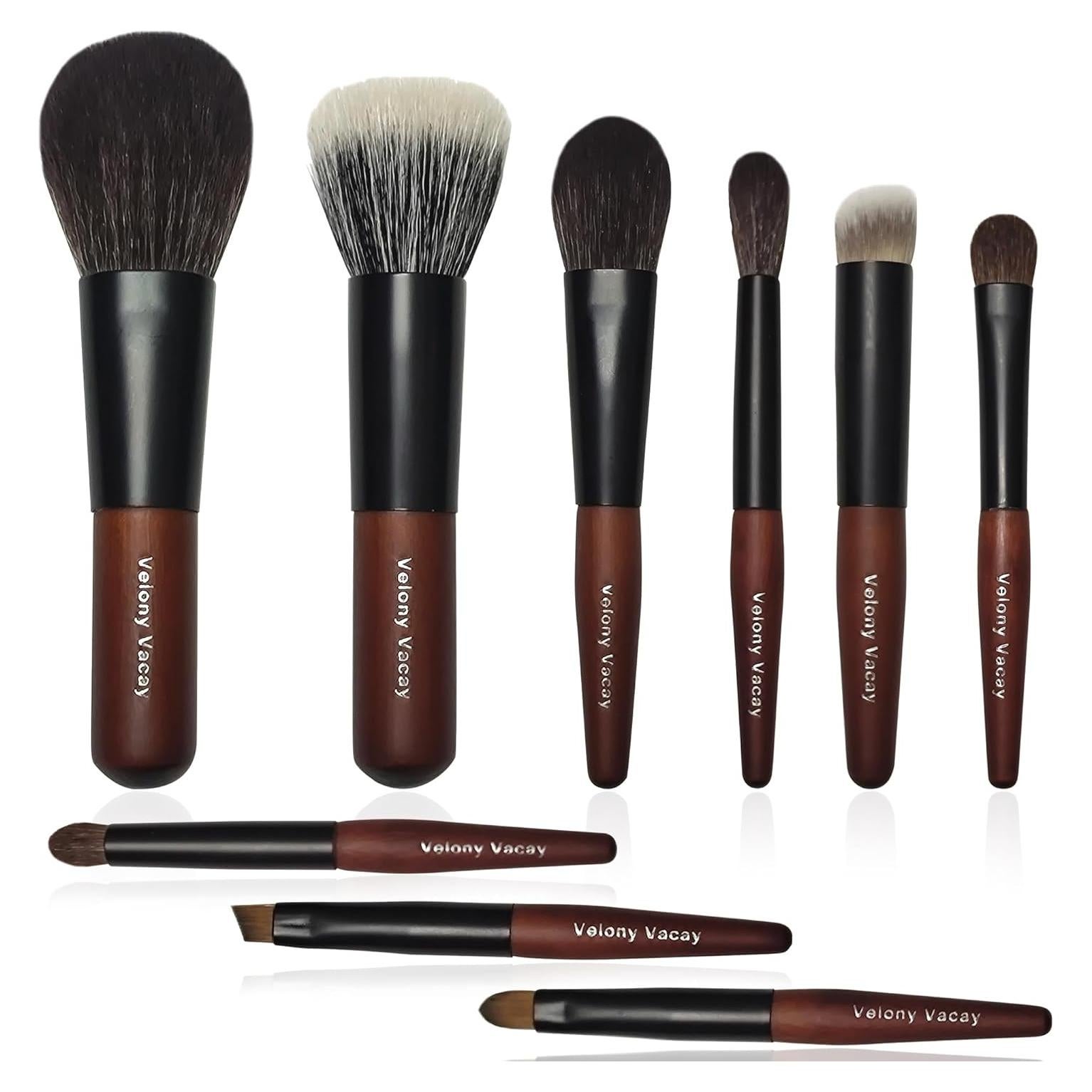 Conjunto de 9 Brochas de Maquillaje Mini Velony Vacay