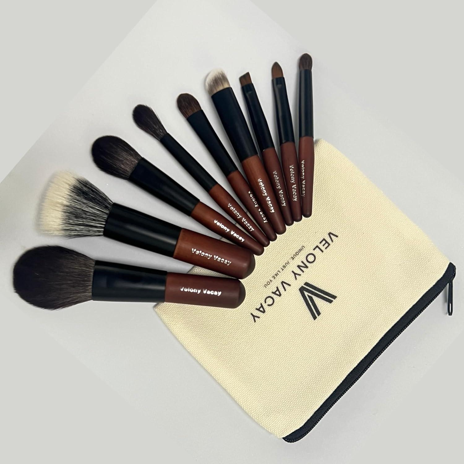 Conjunto de 9 Brochas de Maquillaje Mini Velony Vacay