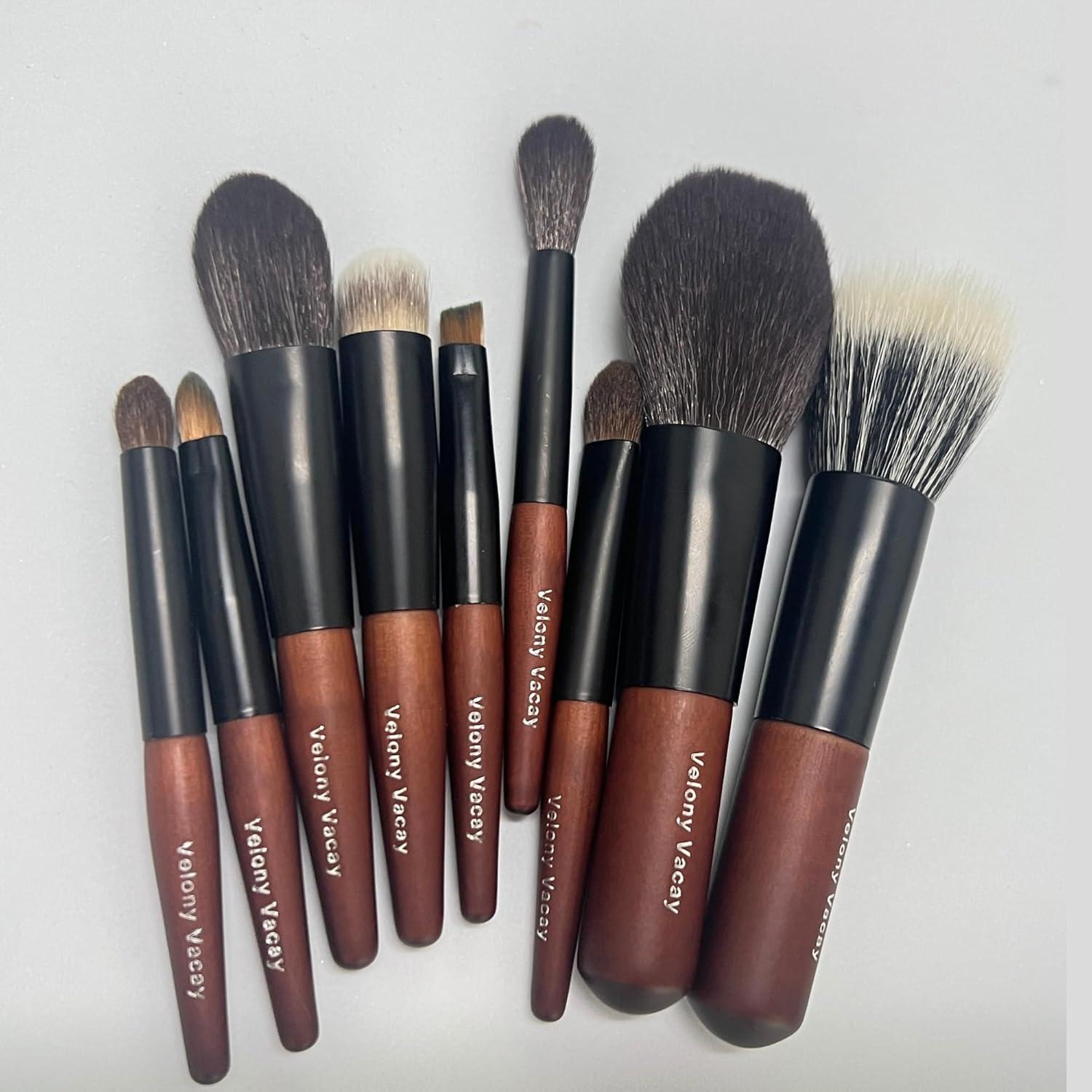 Conjunto de 9 Brochas de Maquillaje Mini Velony Vacay