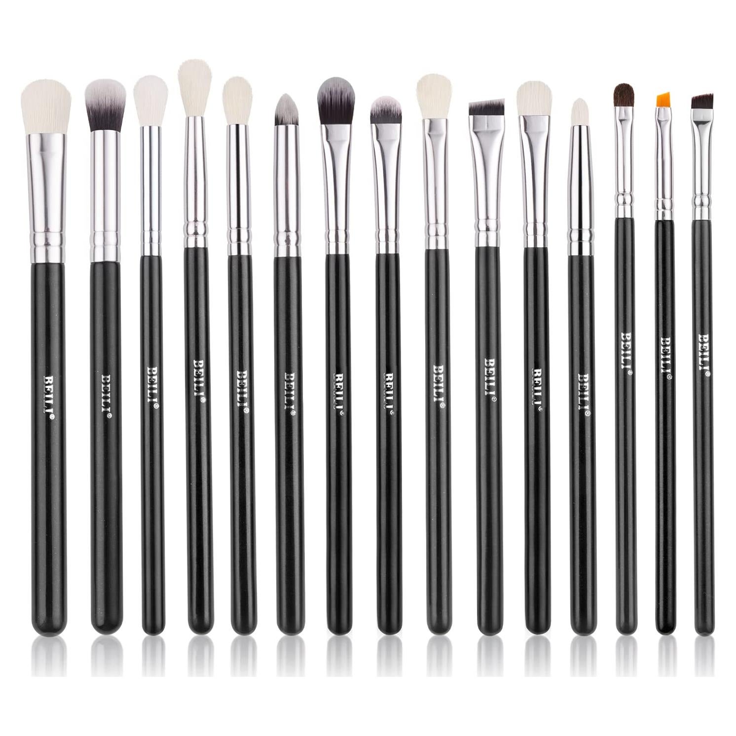 Set de Pinceles de Maquillaje BEILI 15pcs para Ojos