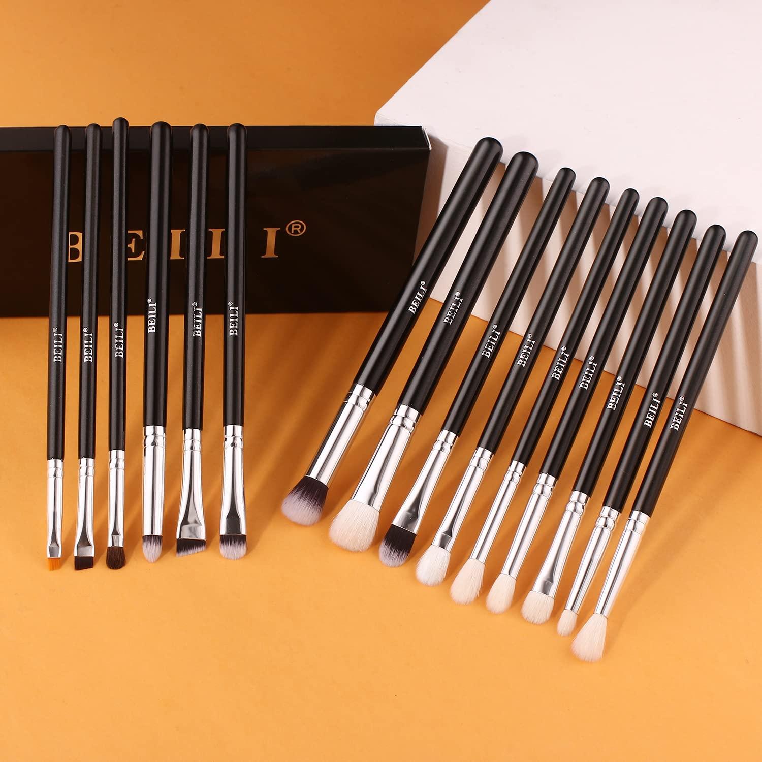 Set de Pinceles de Maquillaje BEILI 15pcs para Ojos