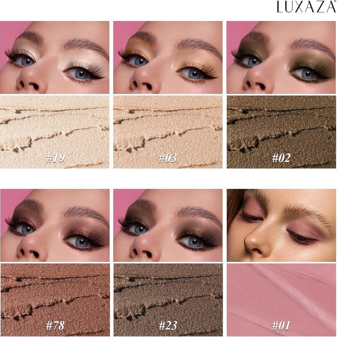 Lápiz de Sombra de Ojos LUXAZA PRO Set 6PCS Neutro Marrón