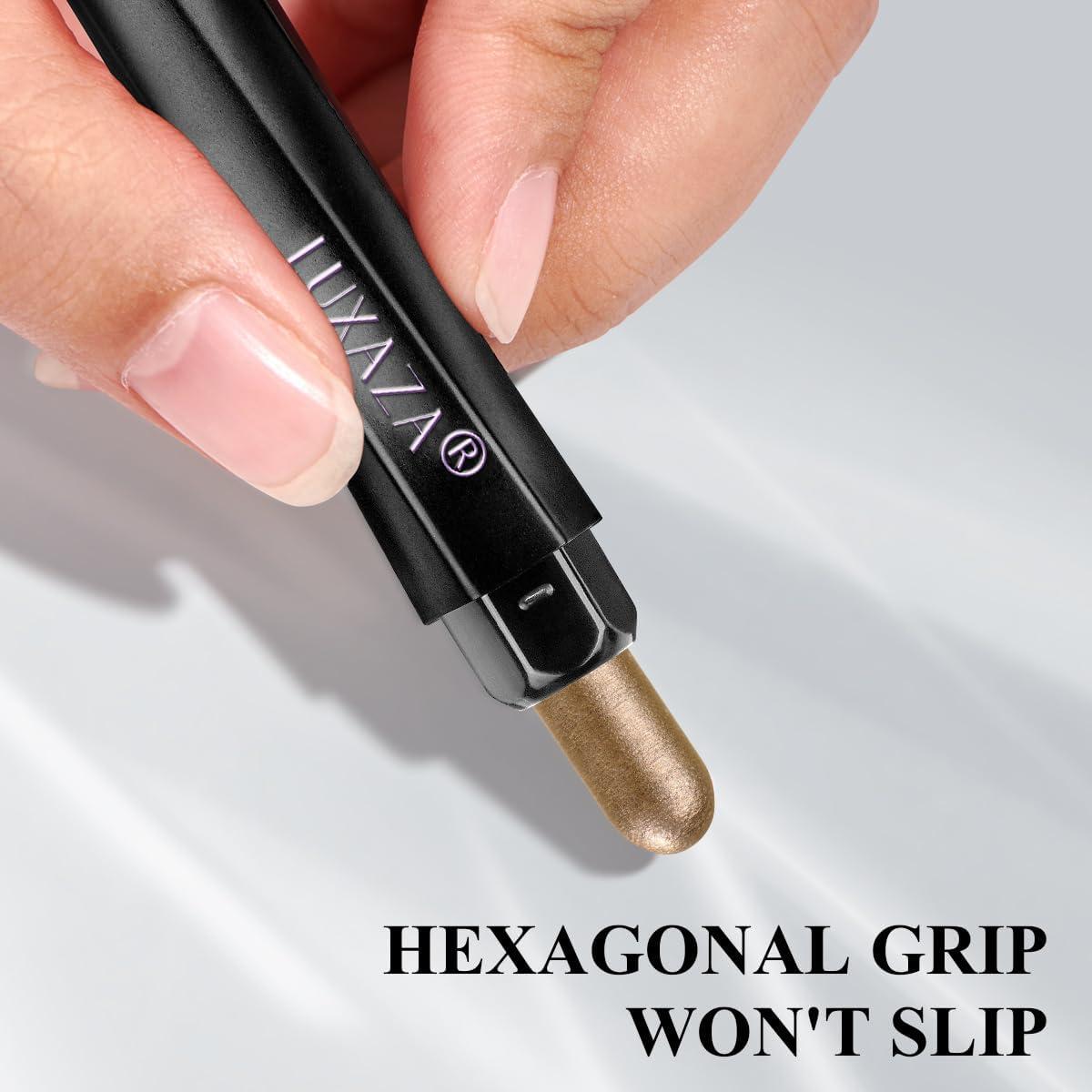 Lápiz de Sombra de Ojos LUXAZA PRO Set 6PCS Neutro Marrón