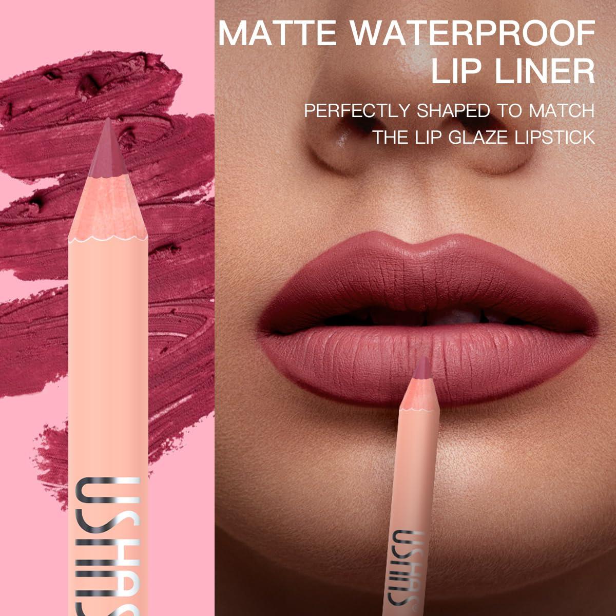 Set de 16 Lápices de Labios Mate USHAS - Suaves y Duraderos