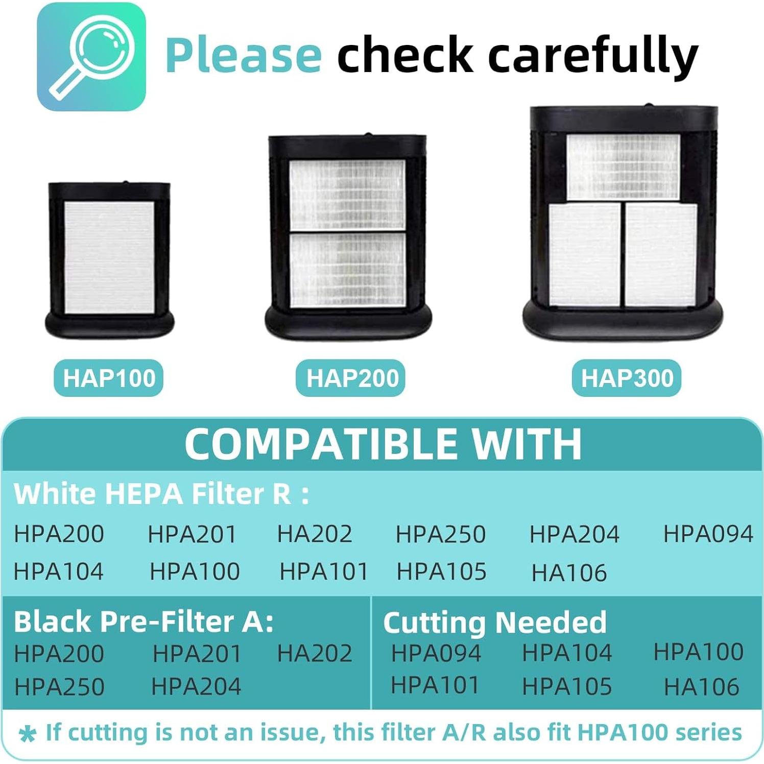 Filtro HEPA APPLIANCEMATES HPA200 + 4 Pre-Filtros Carbono