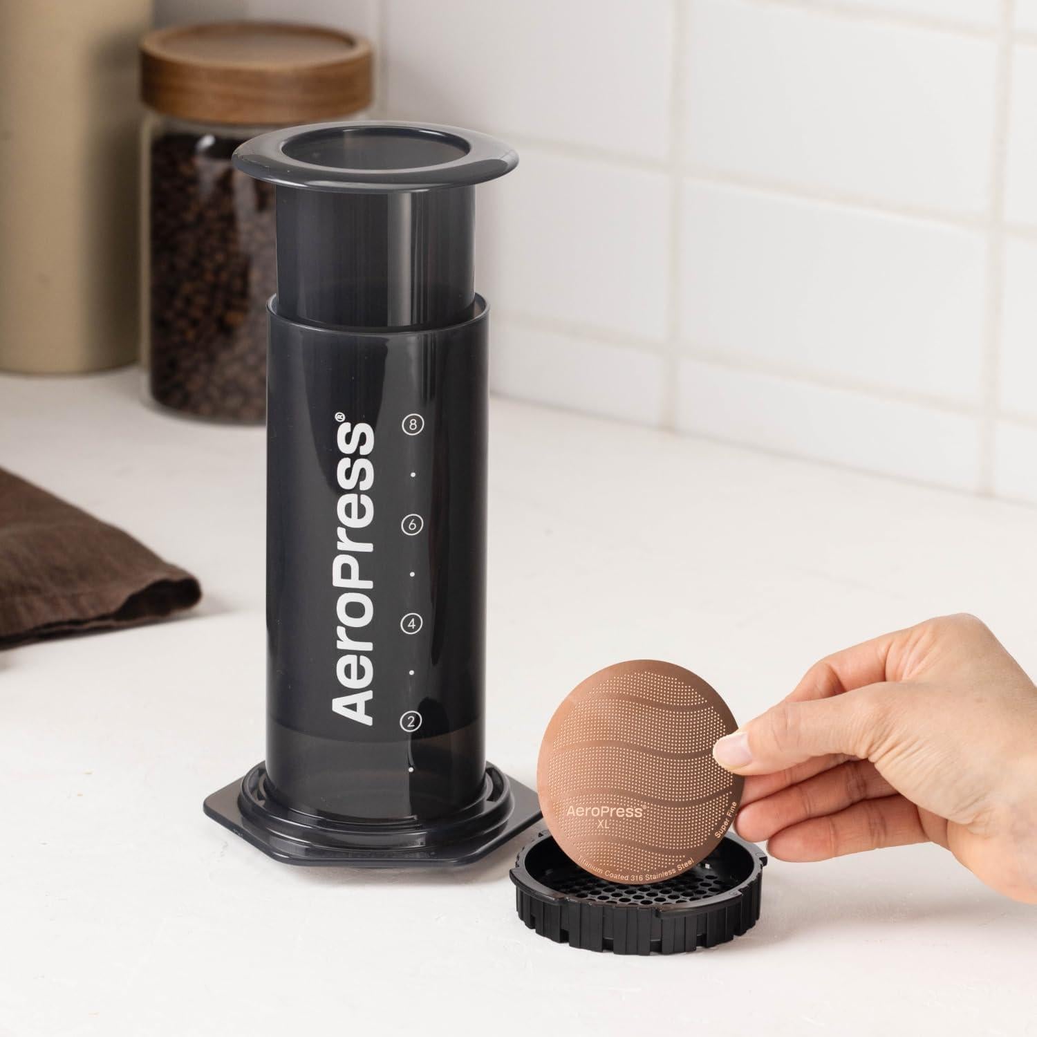 Filtro Reutilizable AeroPress XL Acero Inoxidable Dorado
