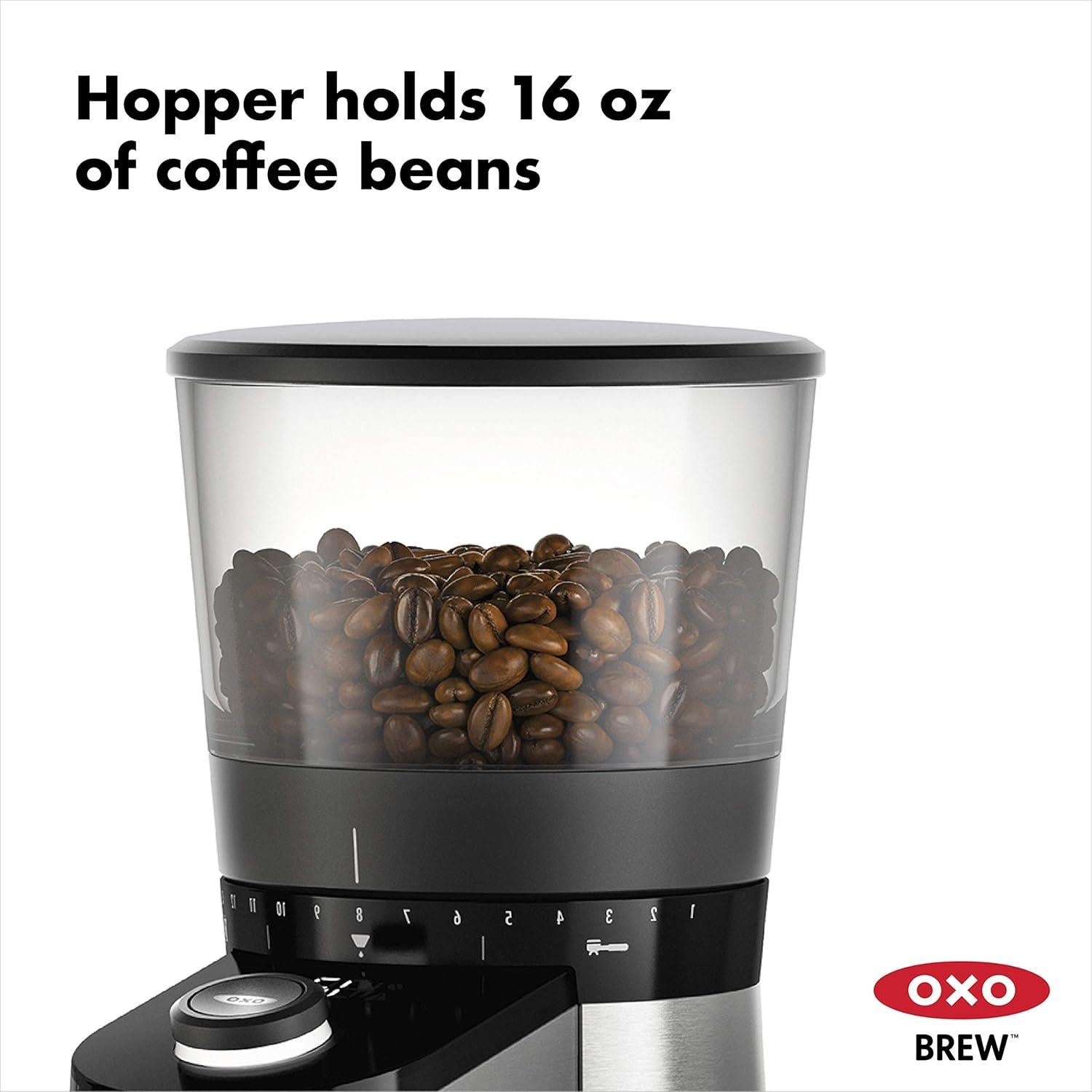 Molinillo de Café OXO Brew con Escala Digital y Muelas de Acero