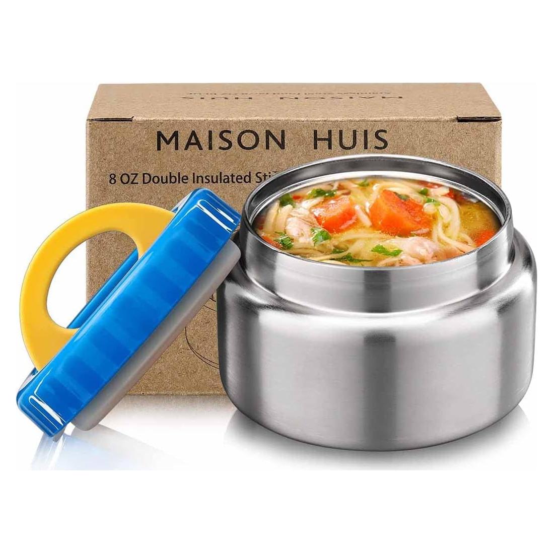 Tarro de Comida Térmico MAISON HUIS 240ml Acero Inoxidable Azul
