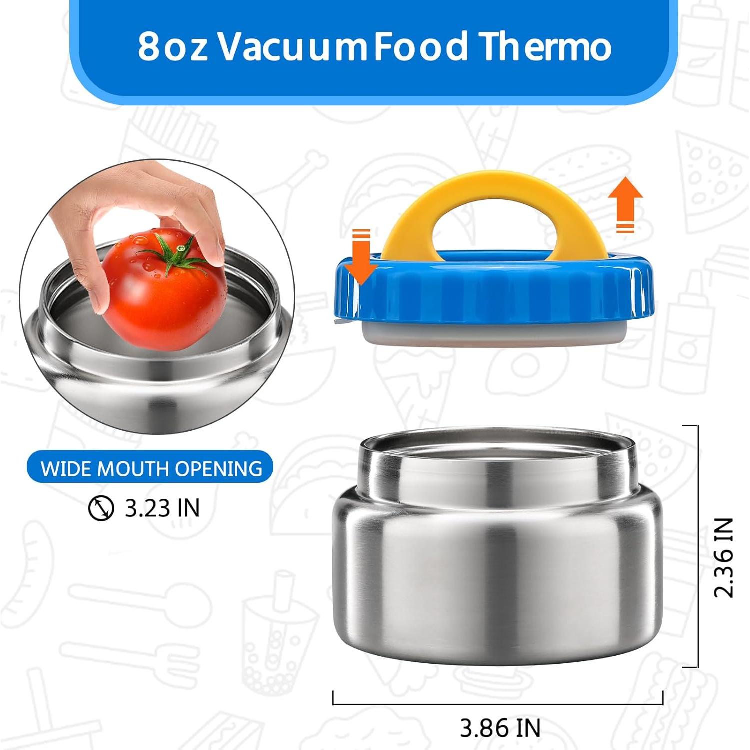 Tarro de Comida Térmico MAISON HUIS 240ml Acero Inoxidable Azul