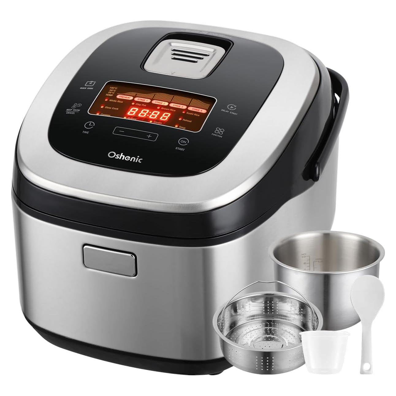 Olla arrocera eléctrica Oshenic 10 tazas inducción 1050W