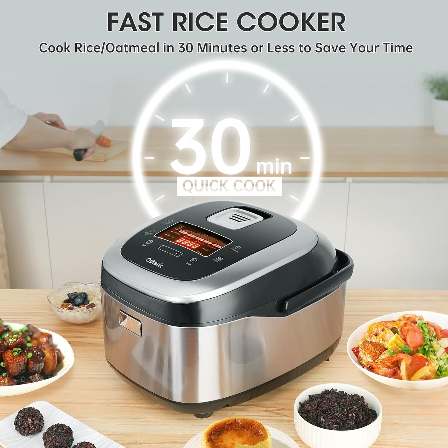 Olla arrocera eléctrica Oshenic 10 tazas inducción 1050W