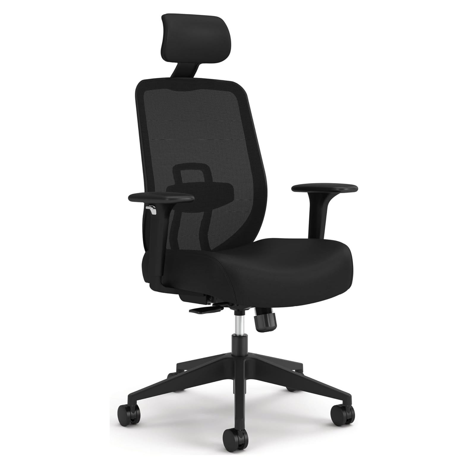 Silla de Oficina Ergonómica HON Altern Negra con Respaldo Medio