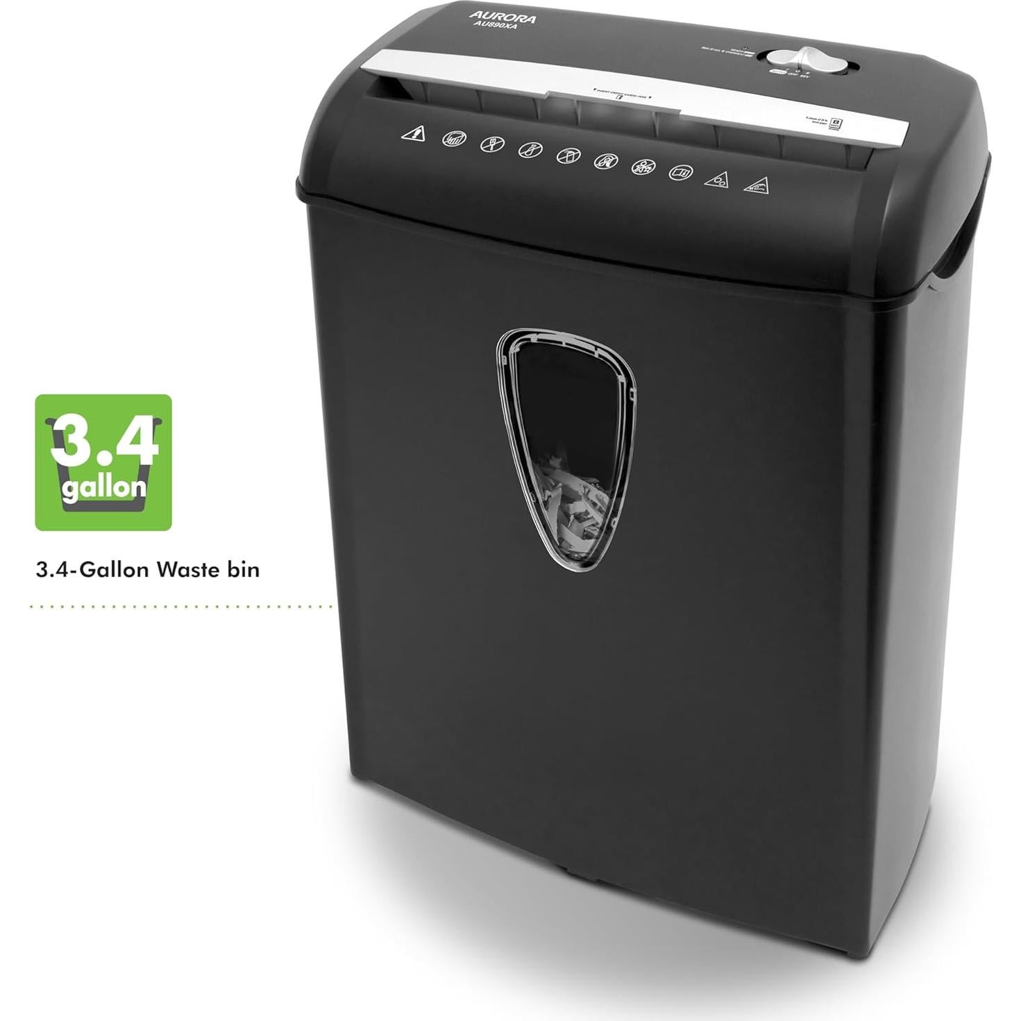 Trituradora de Papel Aurora AU890XA Corte Cruzado 8 Hojas