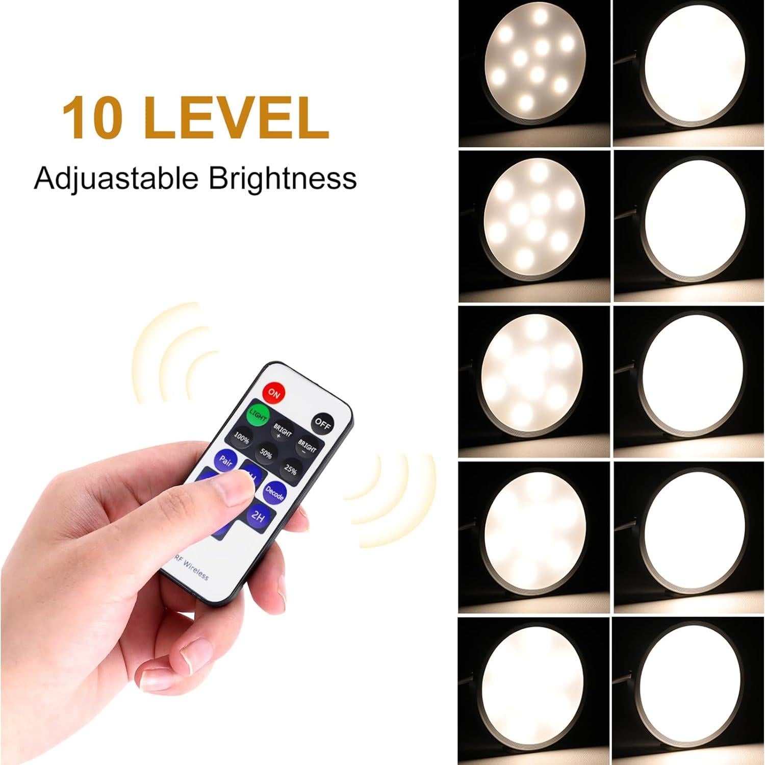 AIBOO Luz LED Bajo Gabinete 6 Piezas 4000K Regulable