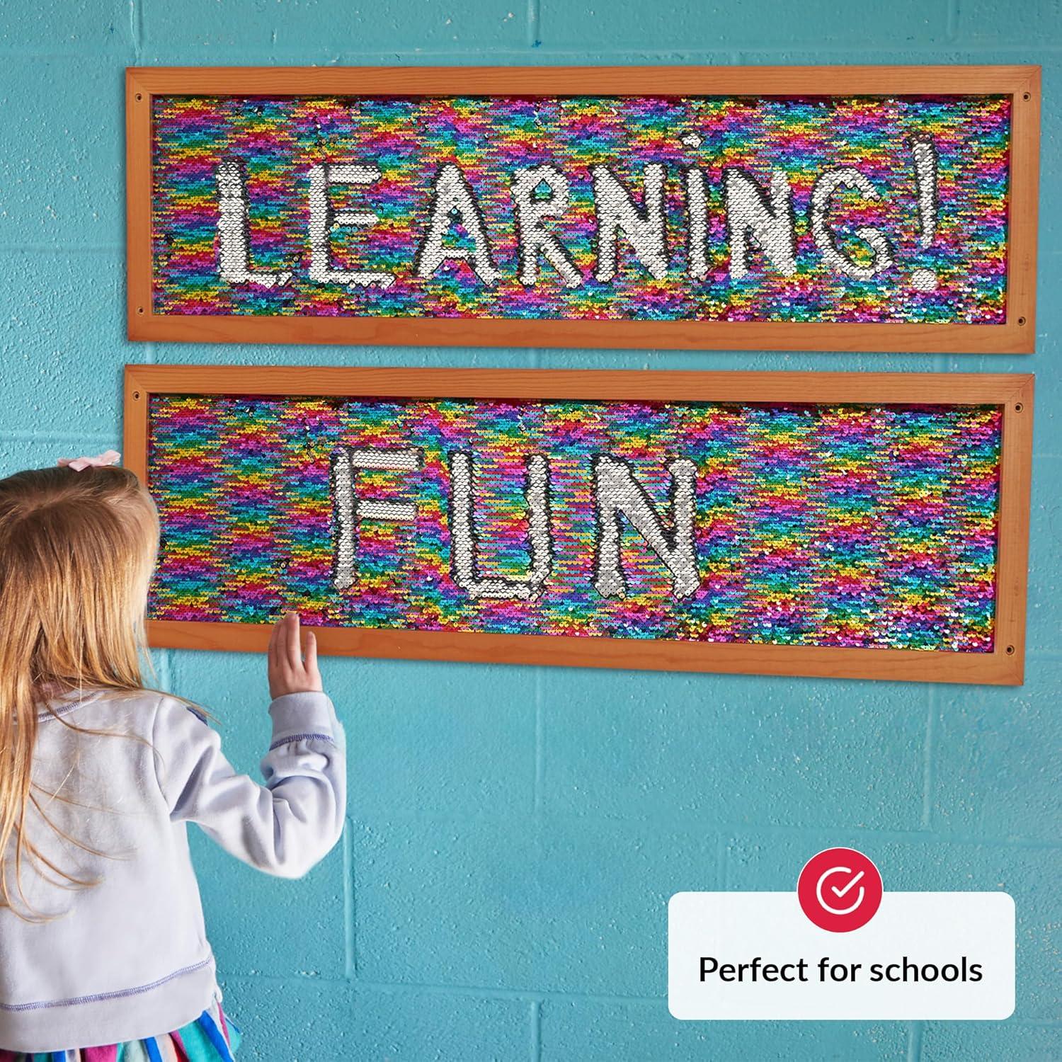 Marco de Pared Sensorial de Lentejuelas Odoxia 30x100cm