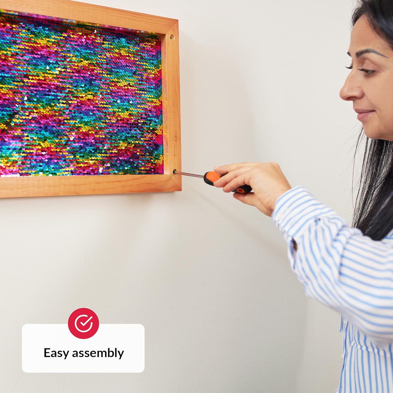 Marco de Pared Sensorial de Lentejuelas Odoxia 30x100cm