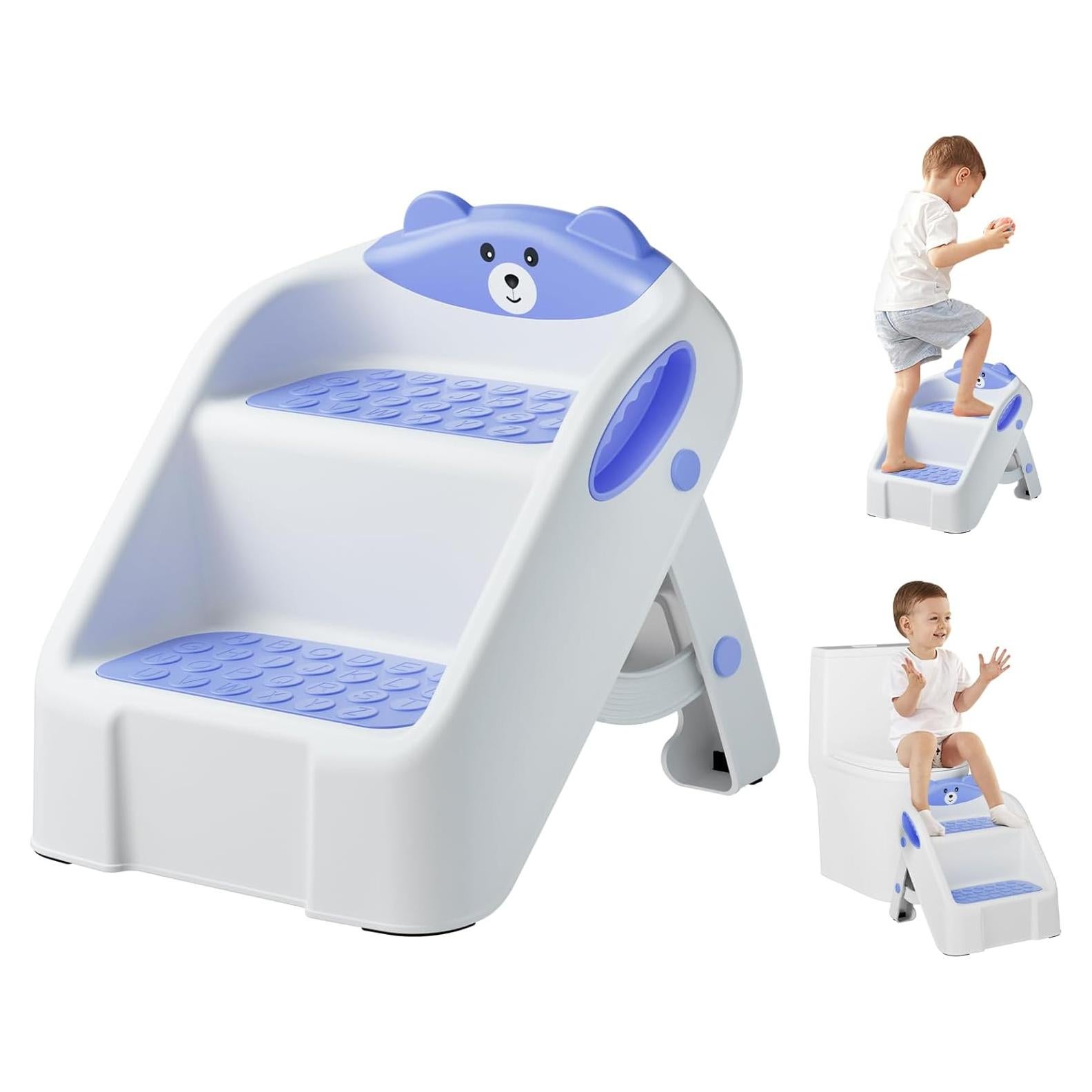 Escalera Plegable Antideslizante Bonbay para Niños 2 Pasos