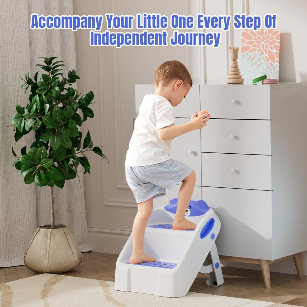 Escalera Plegable Antideslizante Bonbay para Niños 2 Pasos