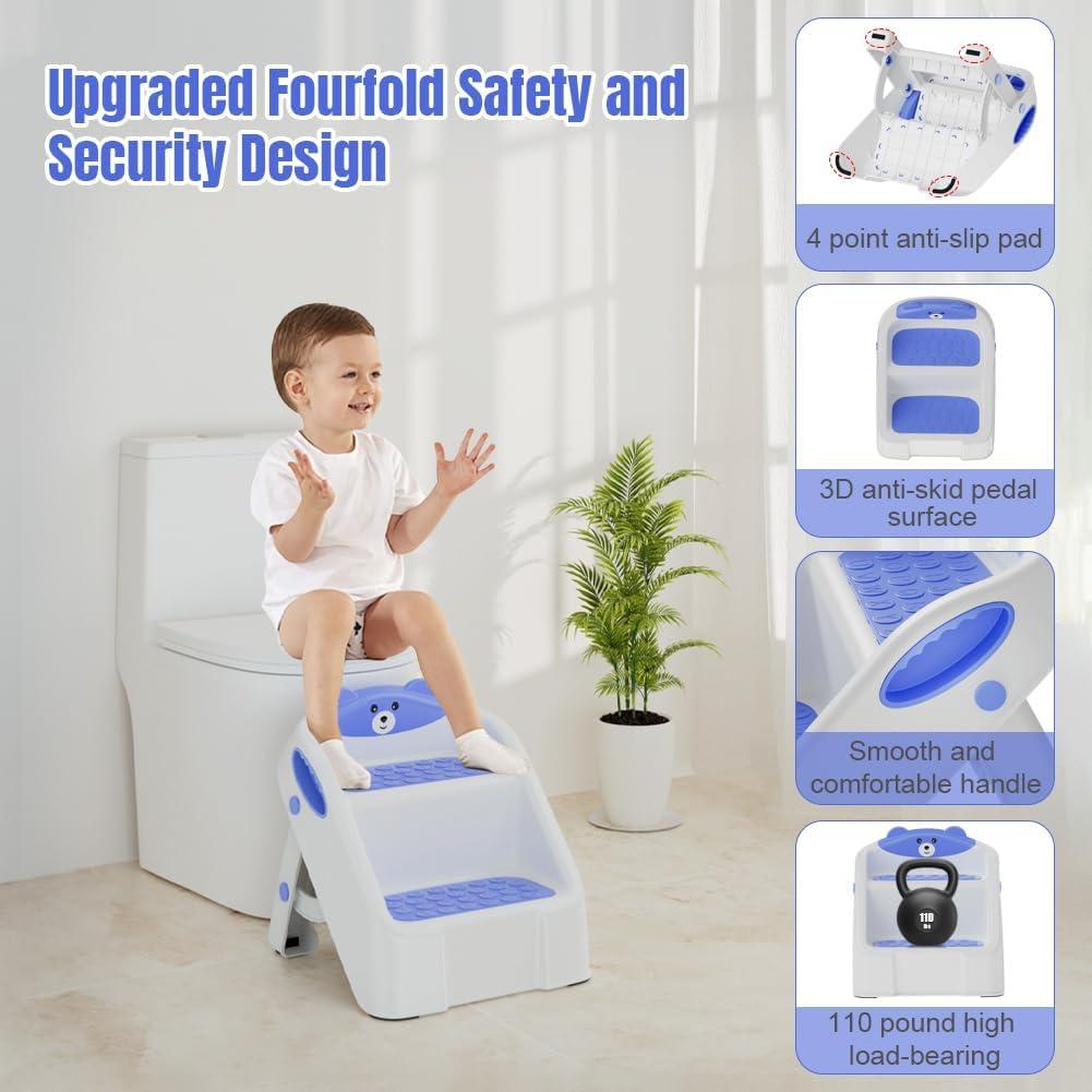 Escalera Plegable Antideslizante Bonbay para Niños 2 Pasos