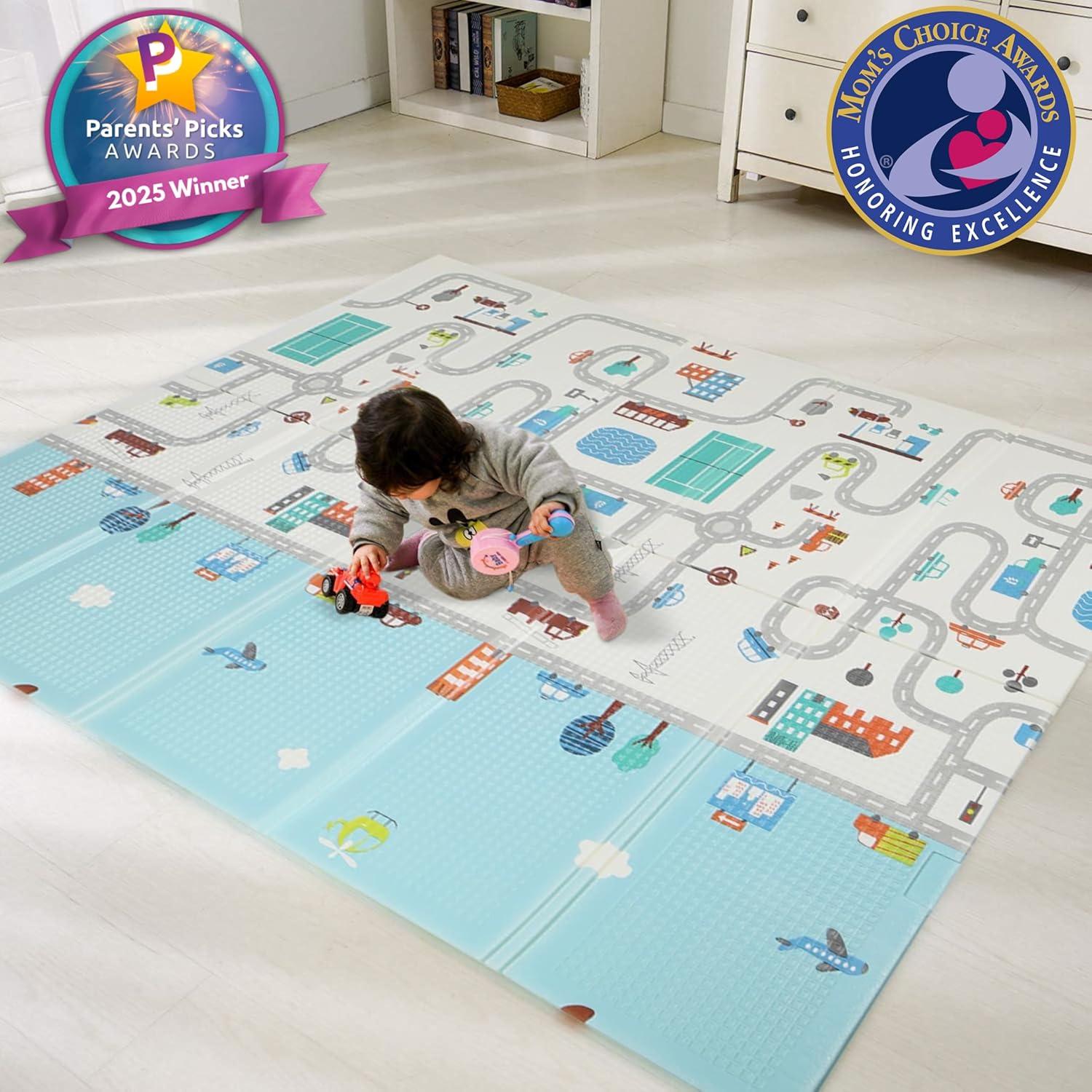 Alfombra de Juego Impermeable BAMMAX 178x198 cm Coches