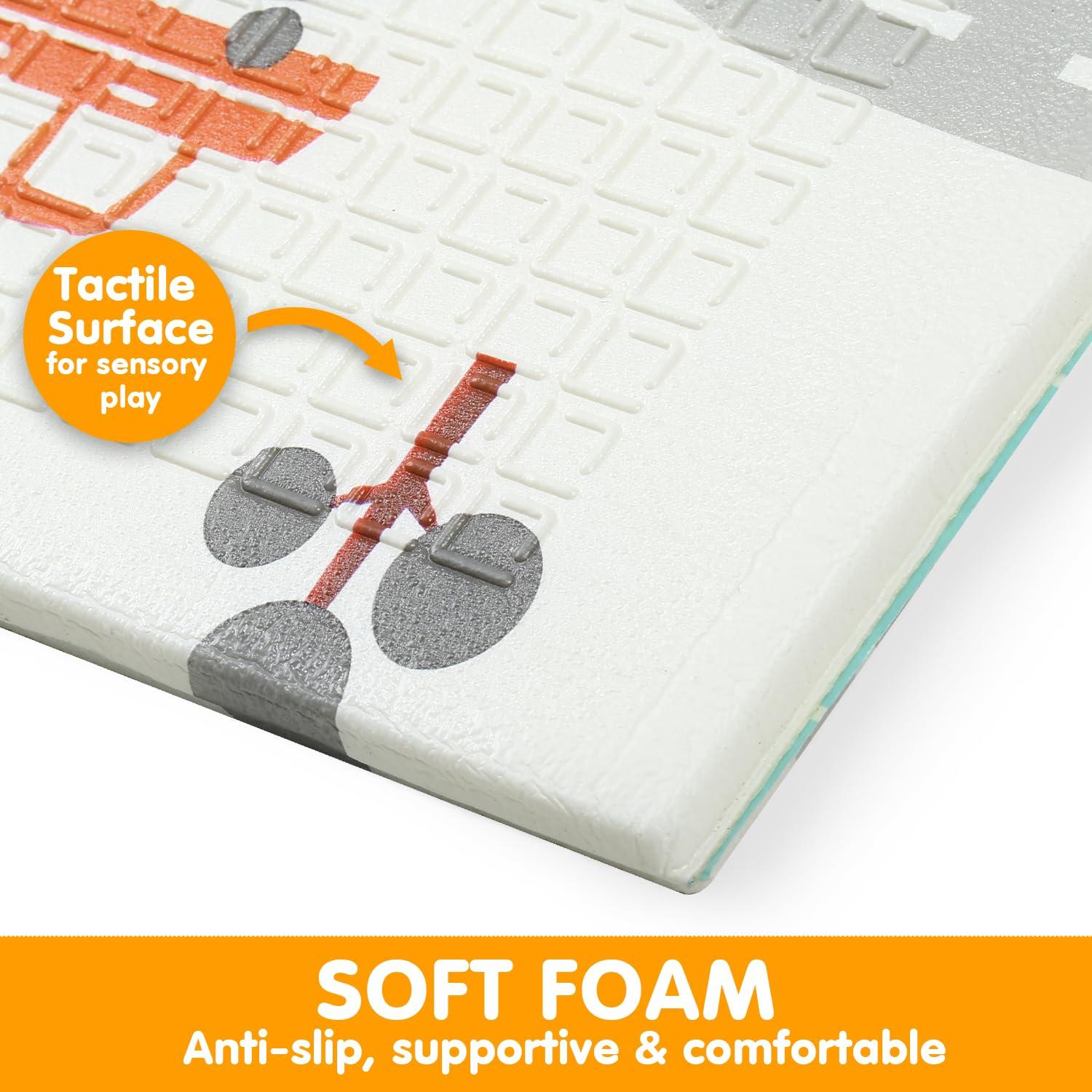 Alfombra de Juego Impermeable BAMMAX 178x198 cm Coches