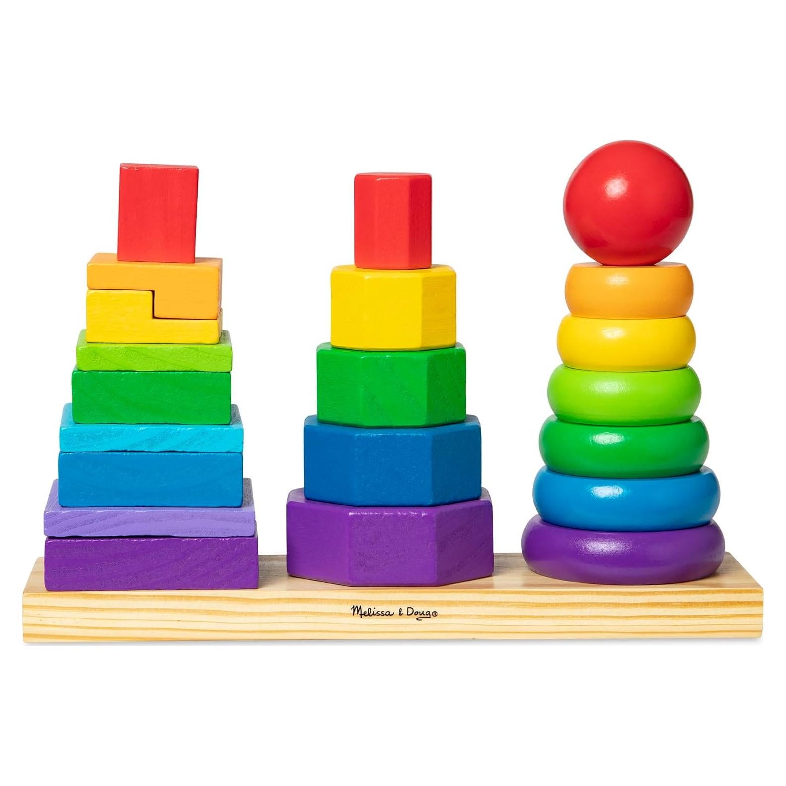 Apilador Geométrico Melissa & Doug - Juguete Educativo 25 Piezas