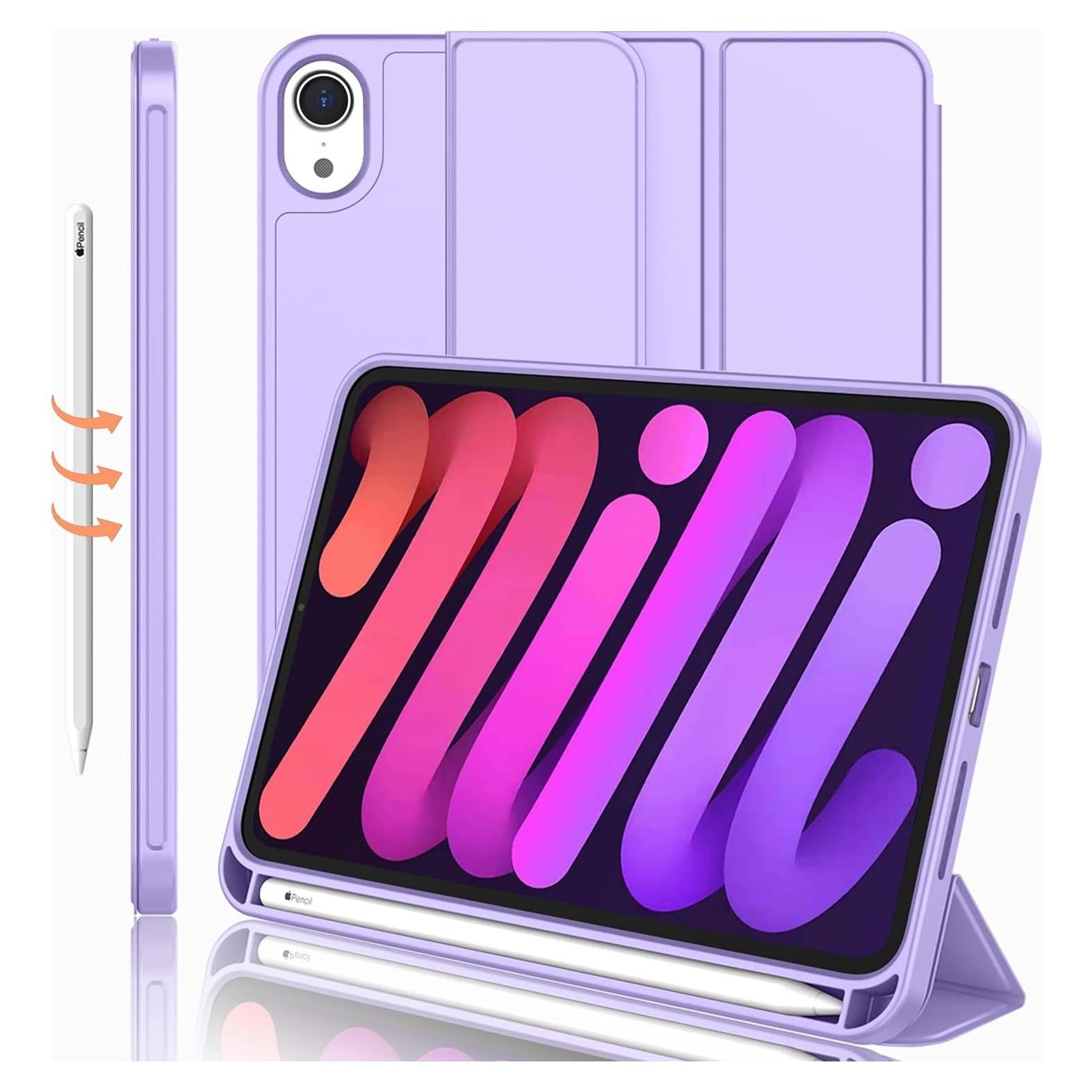 Funda iPad Mini 7 2024 iMieet TPU Púrpura Clavo