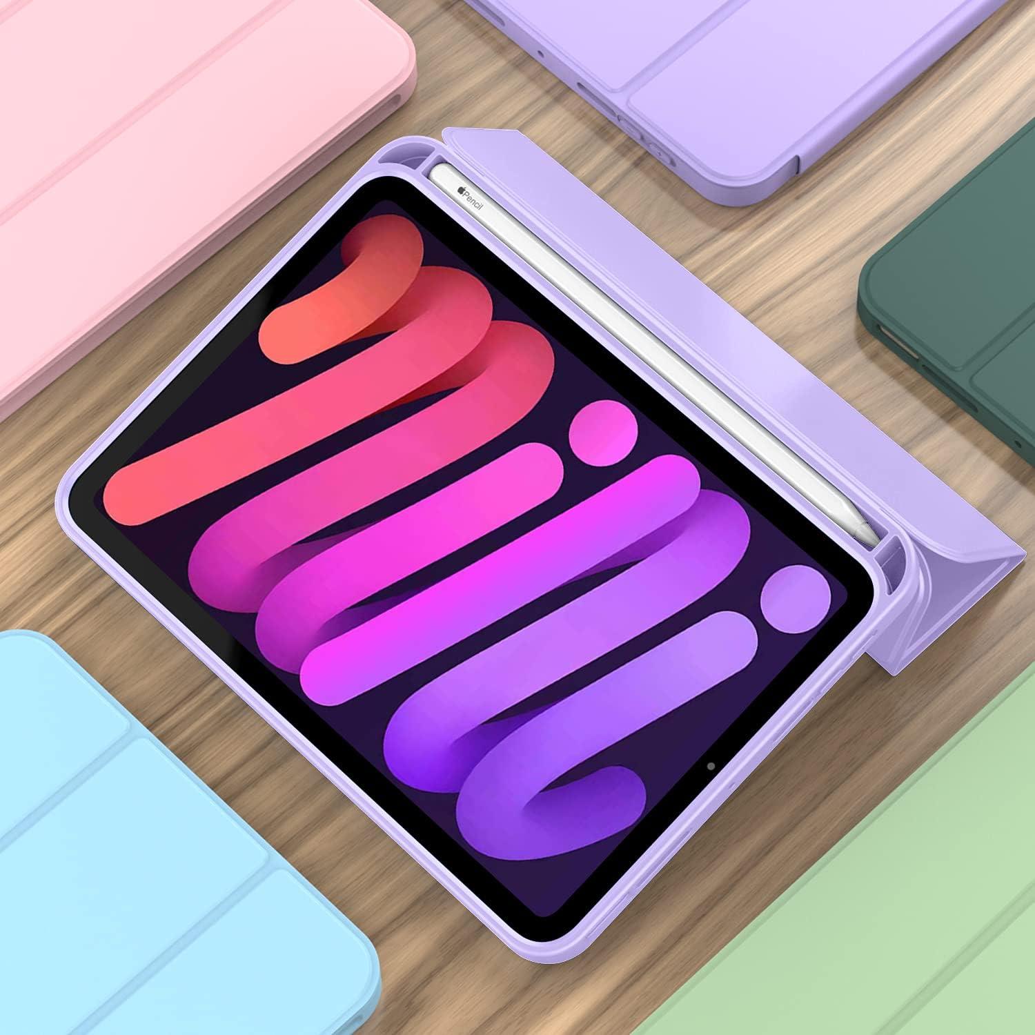 Funda iPad Mini 7 2024 iMieet TPU Púrpura Clavo