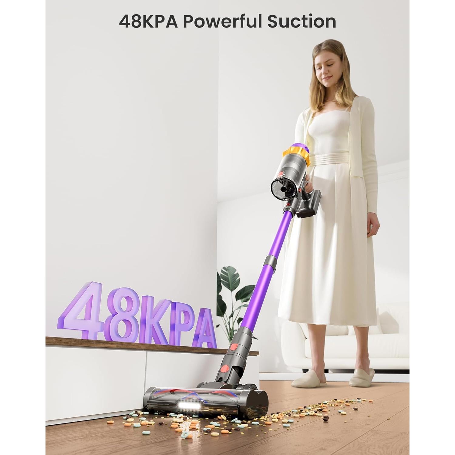 Aspiradora Inalámbrica MUTGOF S12 580W 48KPa 70 Min