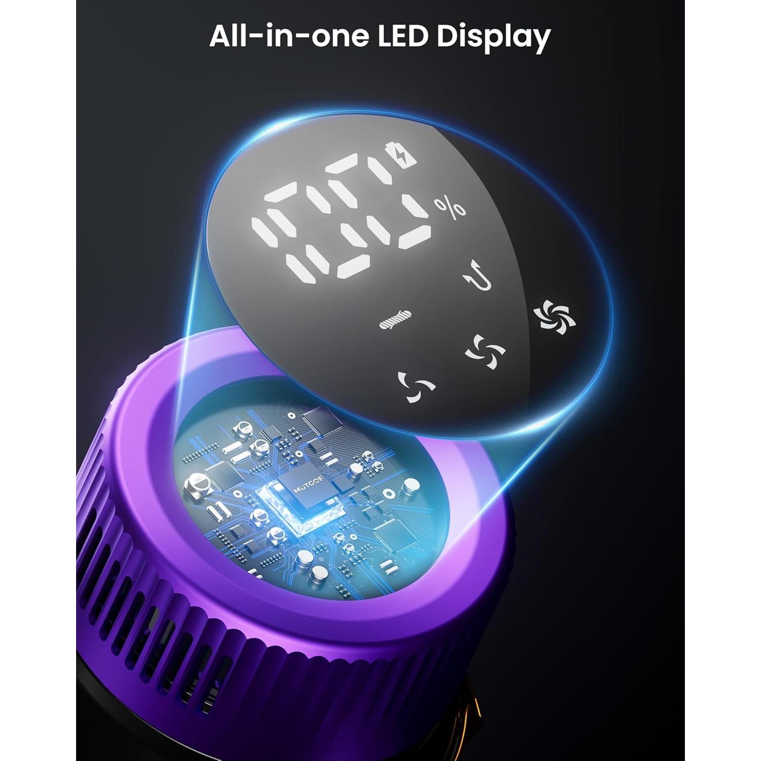 Aspiradora Inalámbrica MUTGOF S12 580W 48KPa 70 Min