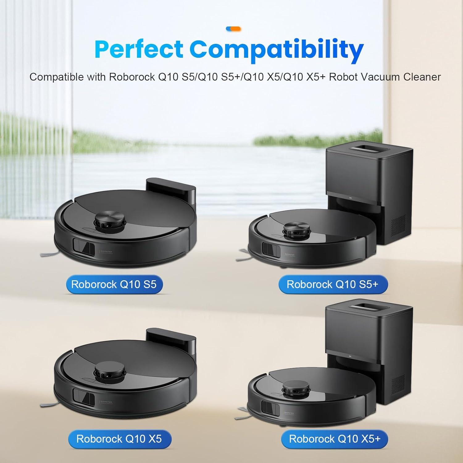 Kit de Accesorios de Reemplazo DrFlito para Roborock Q10 S5/X5