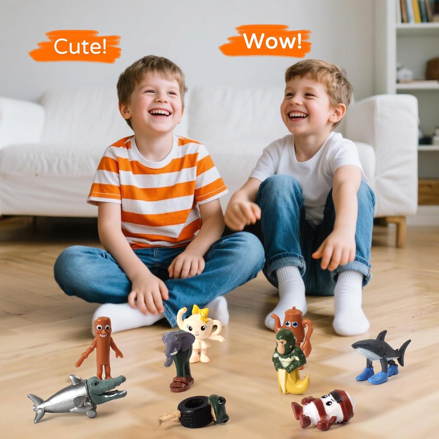 24 Figuras de Tiburón Meme Brainrot Italiano 5.1 cm PVC