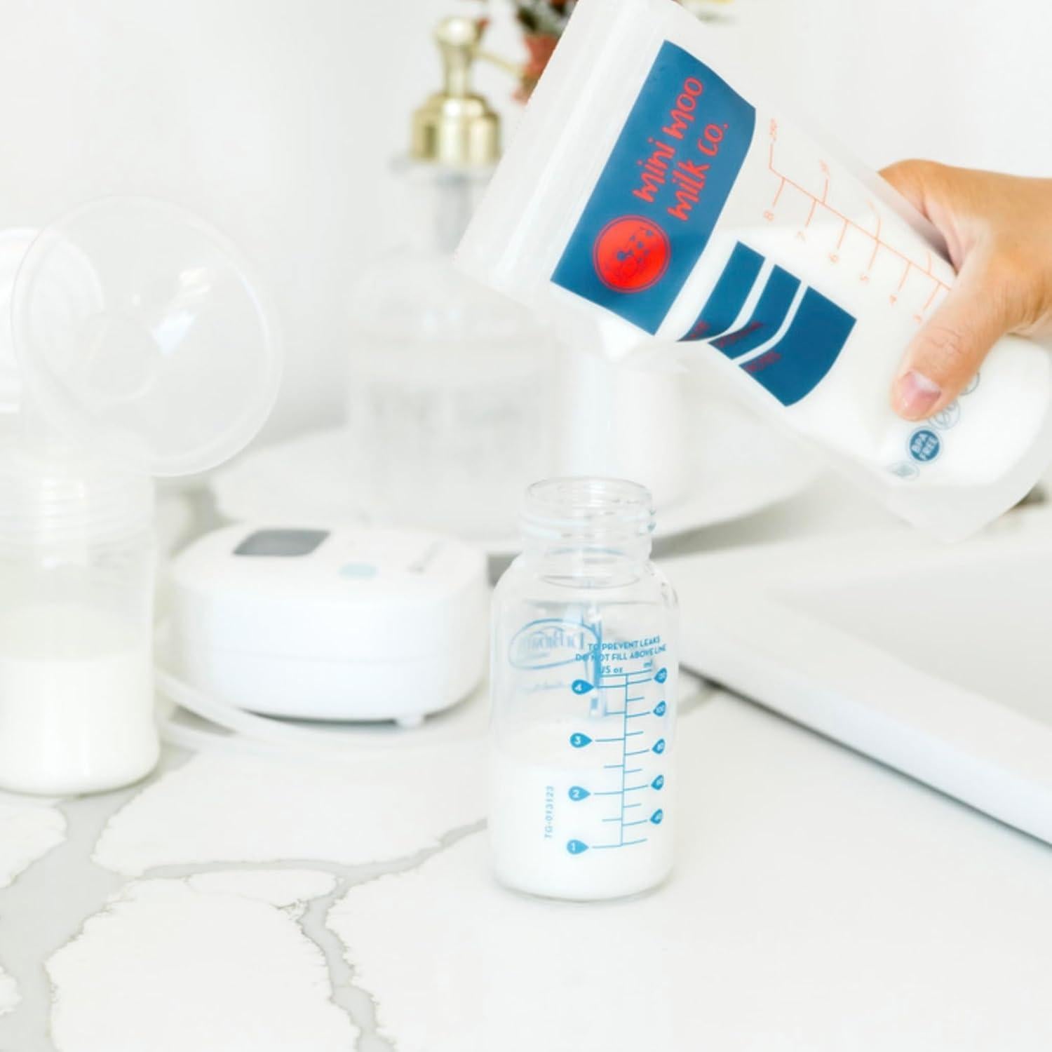 Bolsas de Almacenamiento de Leche Materna Mini Moo 100 Unidades 0.24L