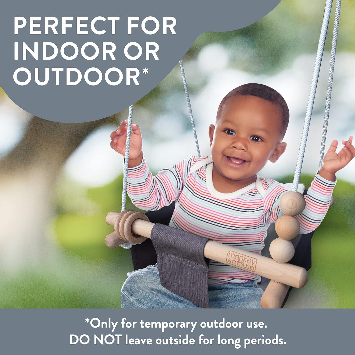 Columpio para Bebés Monkey & Mouse - Crema, Silla Colgante 1.74kg