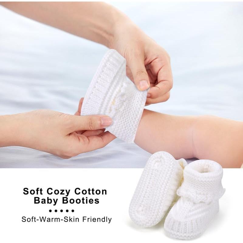 Botines de Bebé Tejidos a Mano KARUNEL 0-6 Meses Algodón