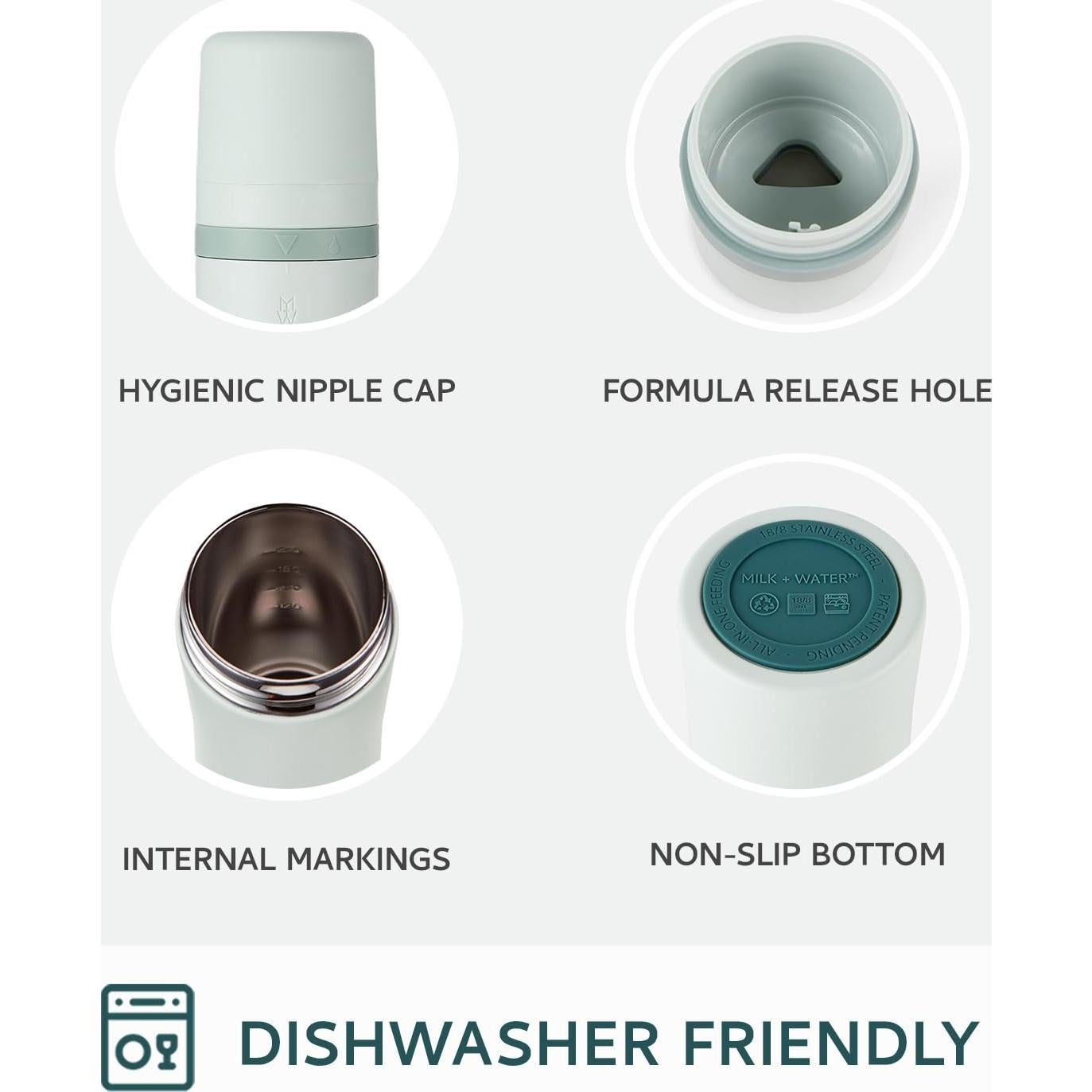 Botella y Dispensador de Fórmula para Bebés Milk & Water 150ml