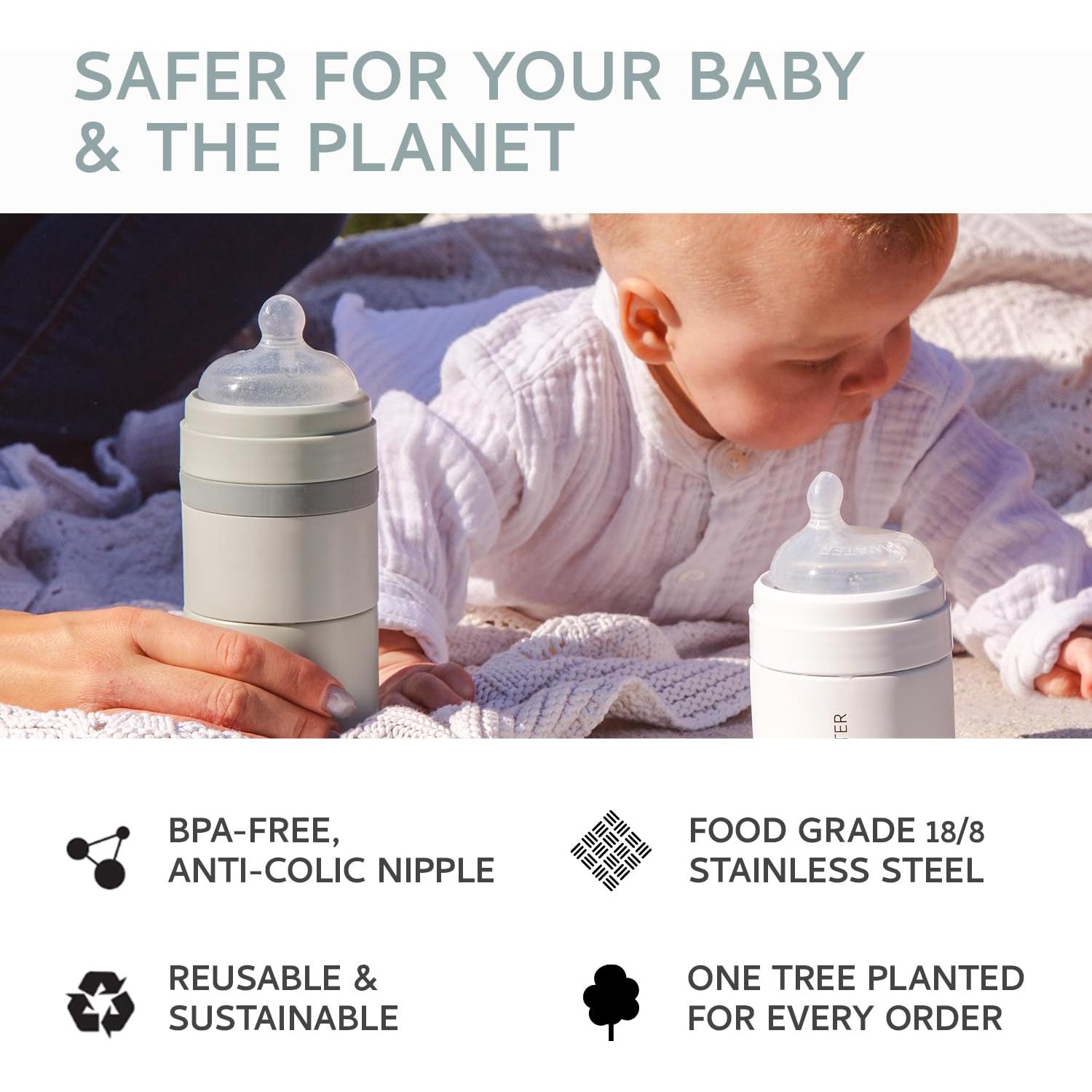 Botella y Dispensador de Fórmula para Bebés Milk & Water 150ml